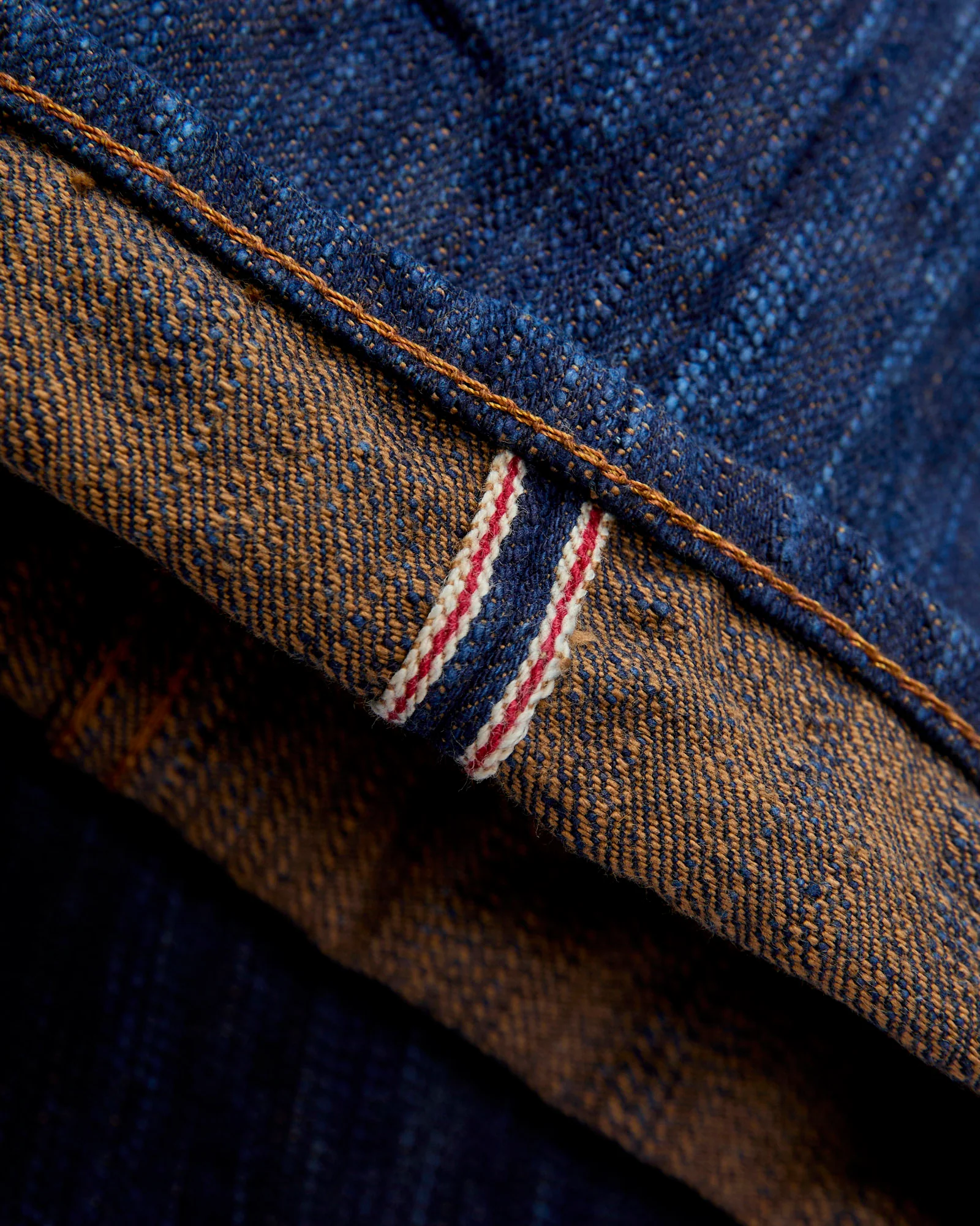 MIJ15 "Hand Dyed Natural Indigo x Kakishibu" 15oz Selvedge Denim - Weird Guy Fit - Image 9