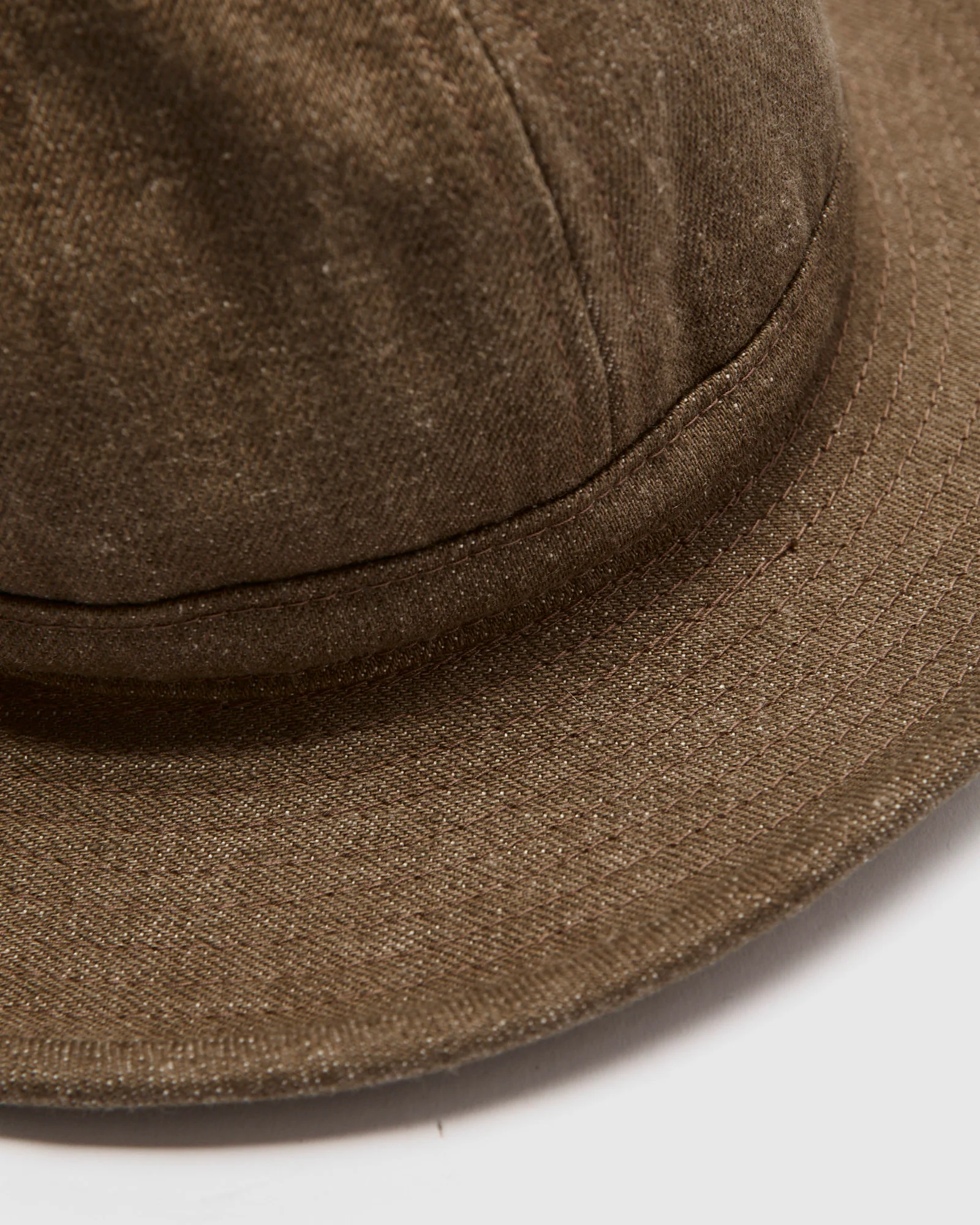 MIL Hat in Brown Denim - Image 4