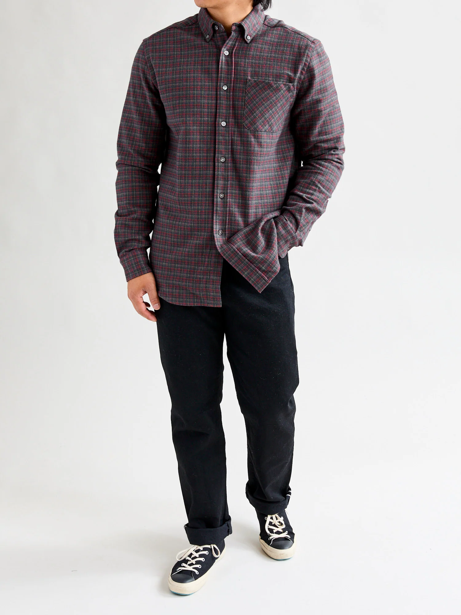 Minerva Button-Up Shirt in Grey - Image 10
