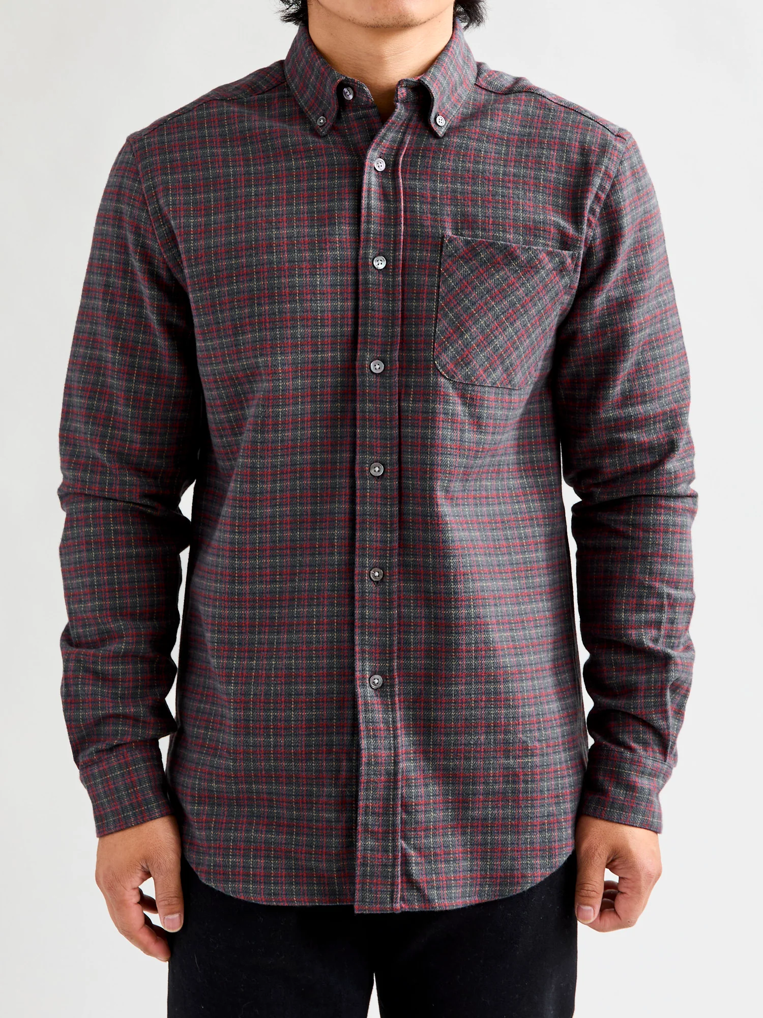 Minerva Button-Up Shirt in Grey - Image 2