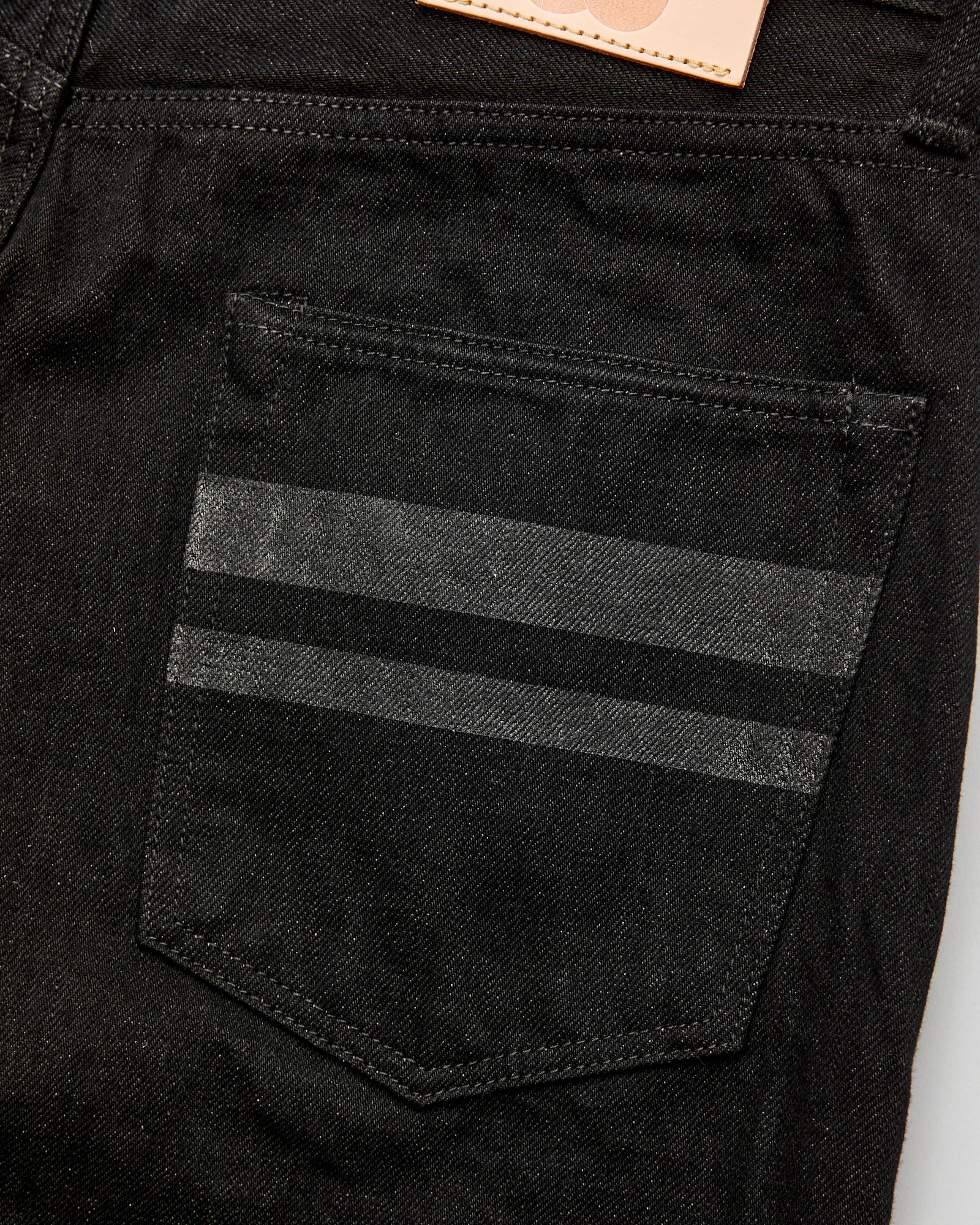 MMJZ1101 "Classic" 15.7oz Black Selvedge Denim - Straight Fit - Image 5