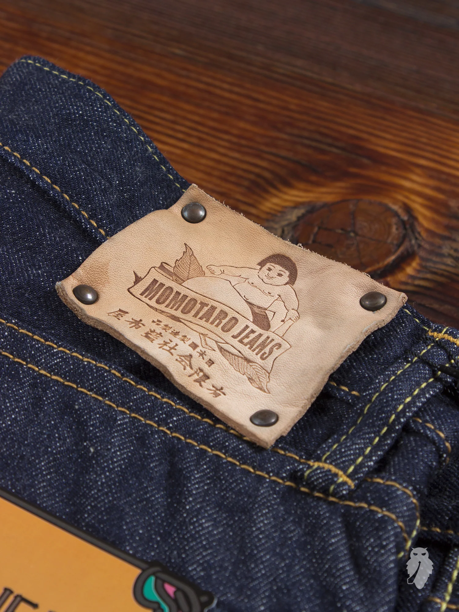 G007-MB "Copper Label" Old Blue 14.7oz Selvedge Denim - Tight Straight Fit - Image 3