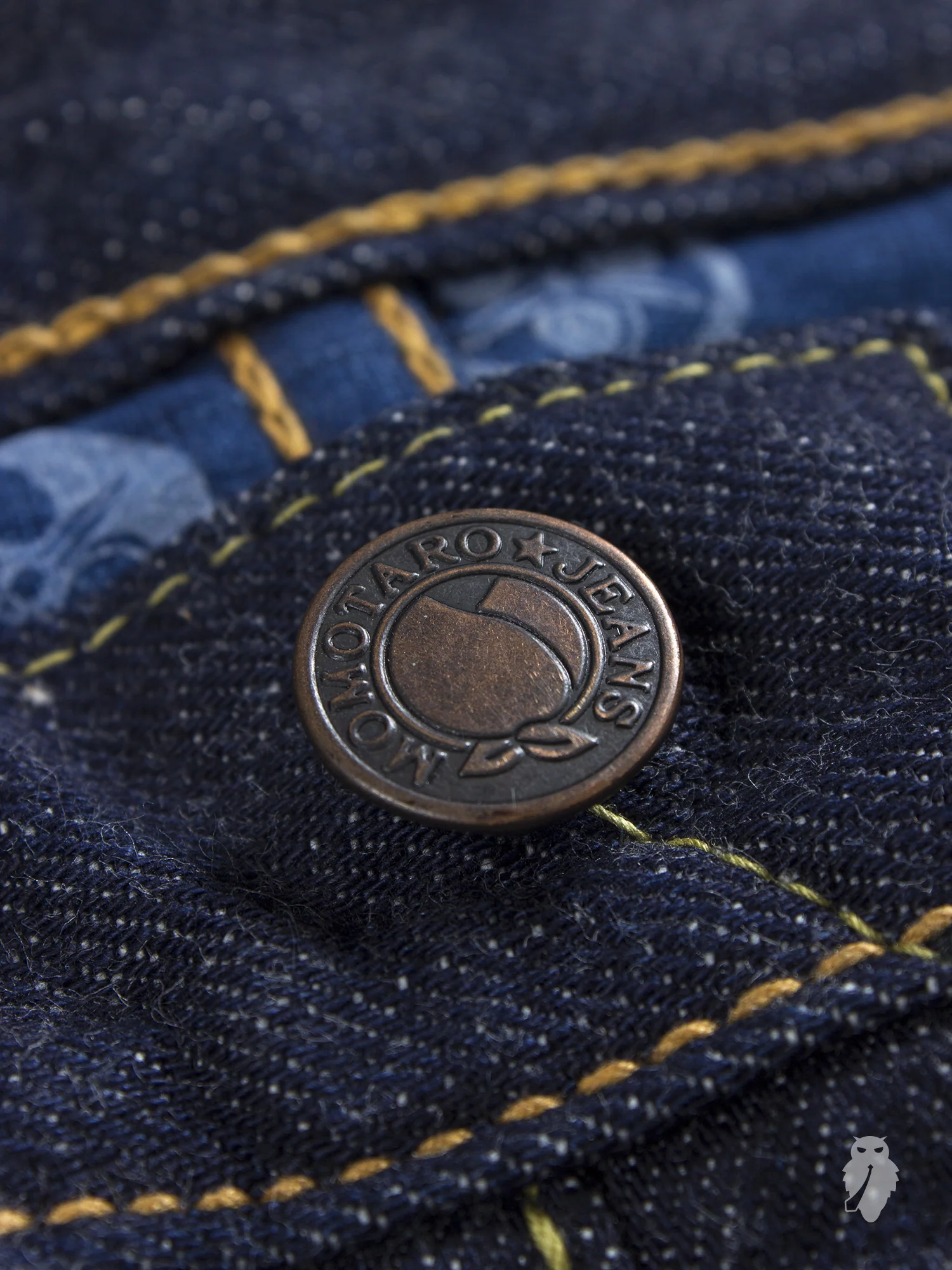 G007-MB "Copper Label" Old Blue 14.7oz Selvedge Denim - Tight Straight Fit - Image 7