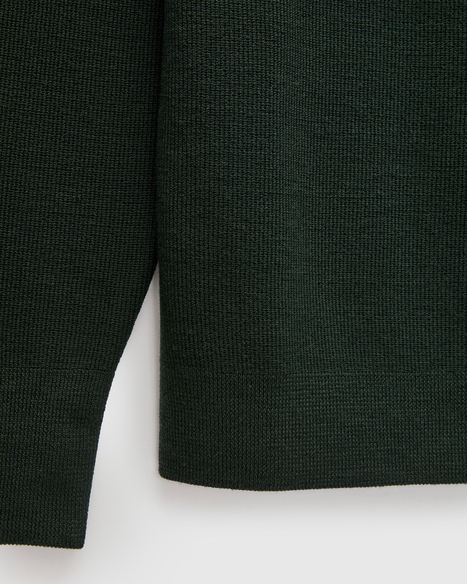 MWCC01 "Good Basics" Merino Wool Knit Sweater in Bottle Green - Image 5