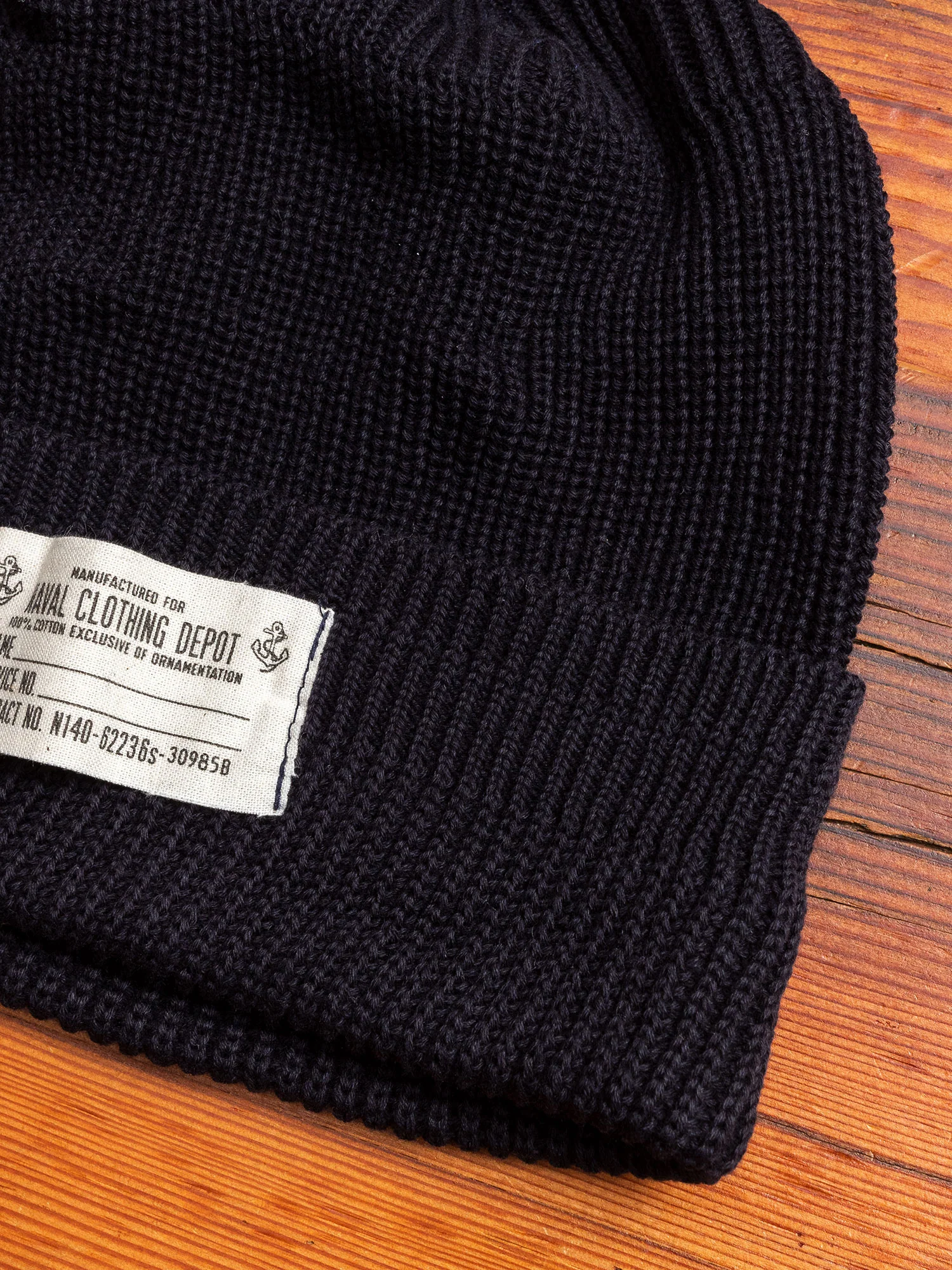 Naval Watch Cap in Dark Navy - Image 3