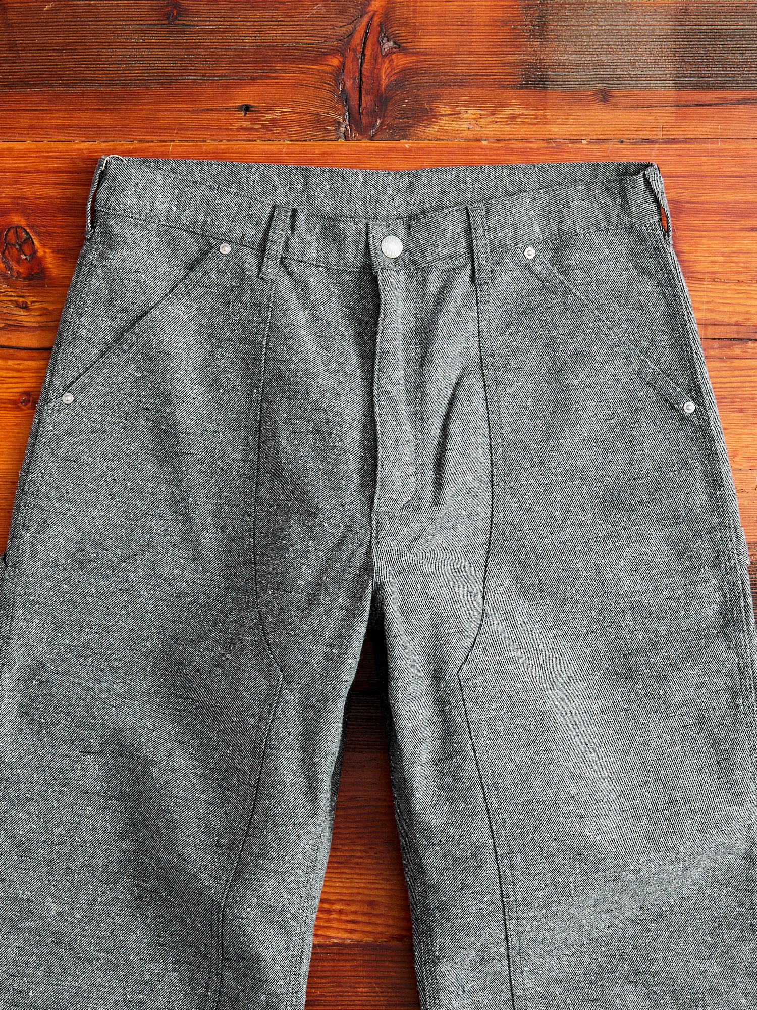 Nep Twill Carpenter Pants in Grey - Image 3