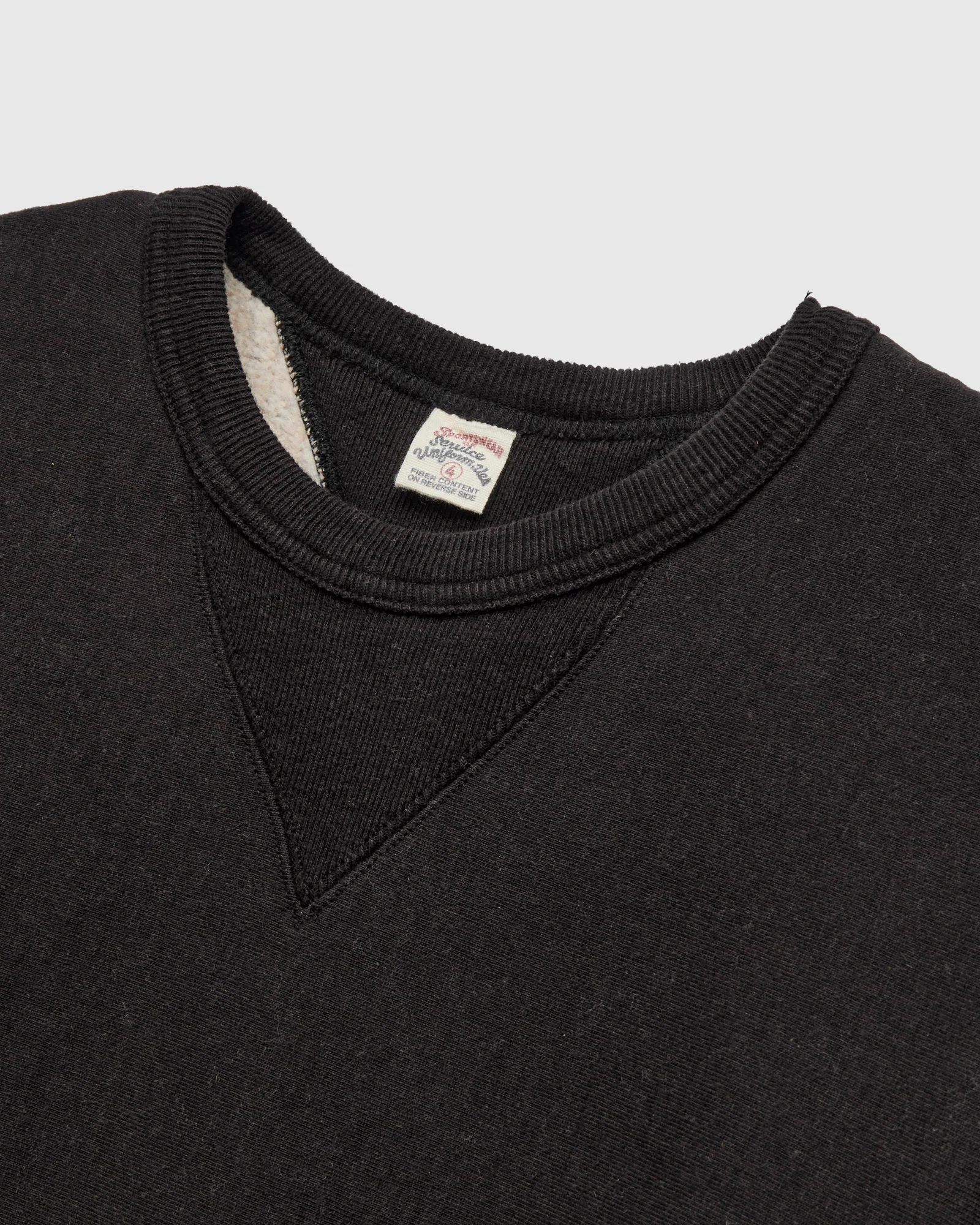 New Pucara Loopwheel Sweatshirt in Washed Black - Image 2