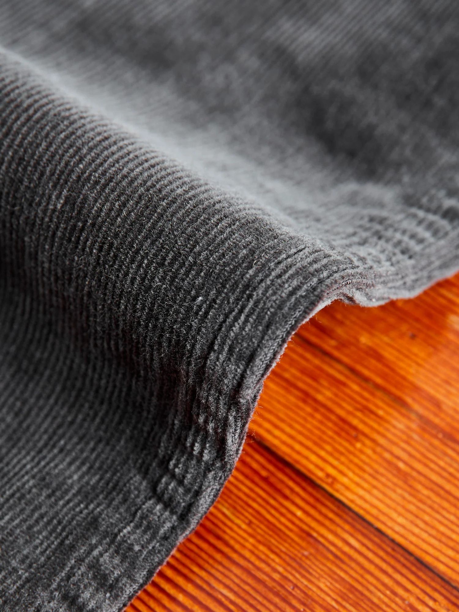 New Yorker Stretch Corduroy Pants in Charcoal Grey - Image 8