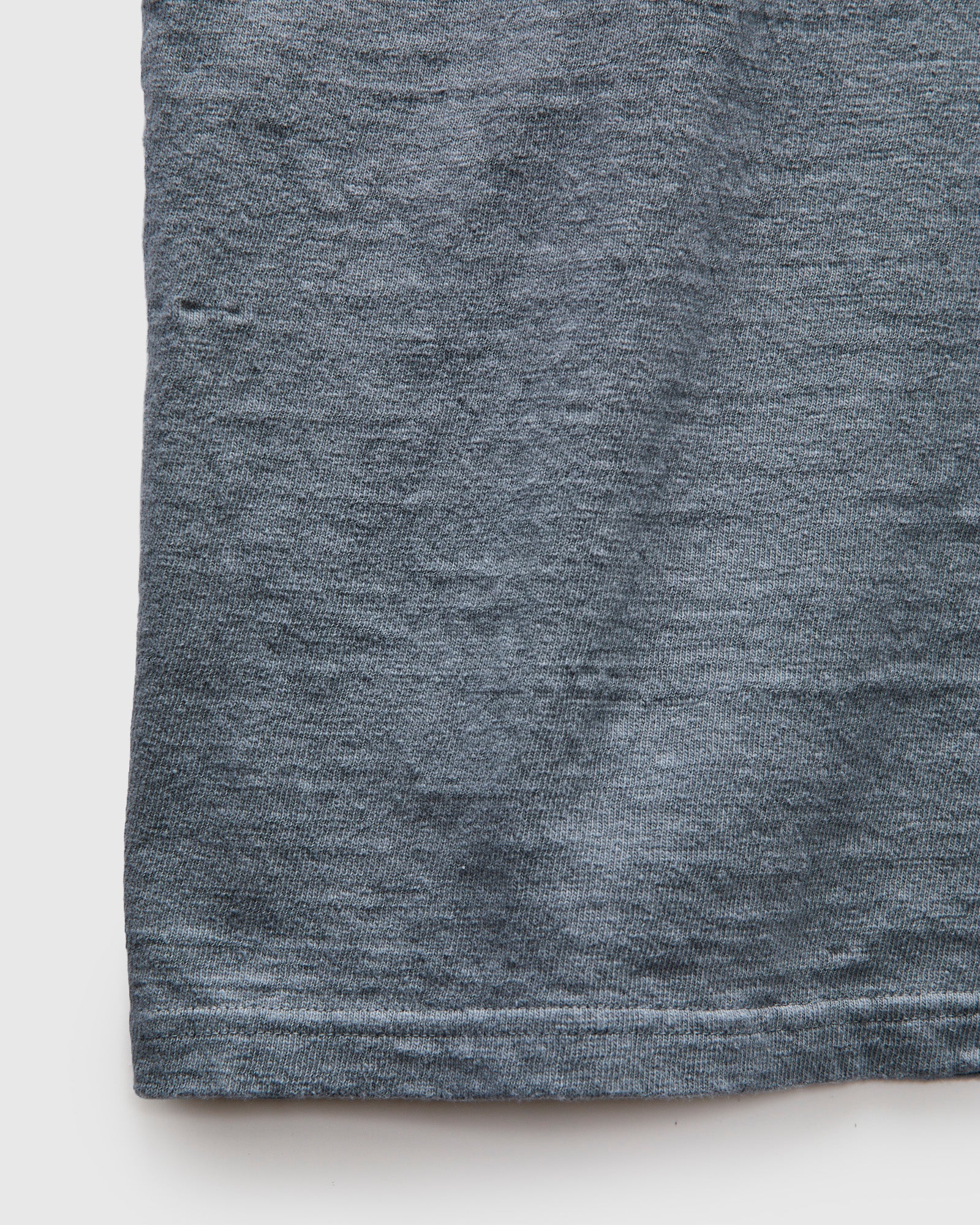 No. 8 Slub Nep Short Sleeve T-Shirt in Blue Grey - Image 7