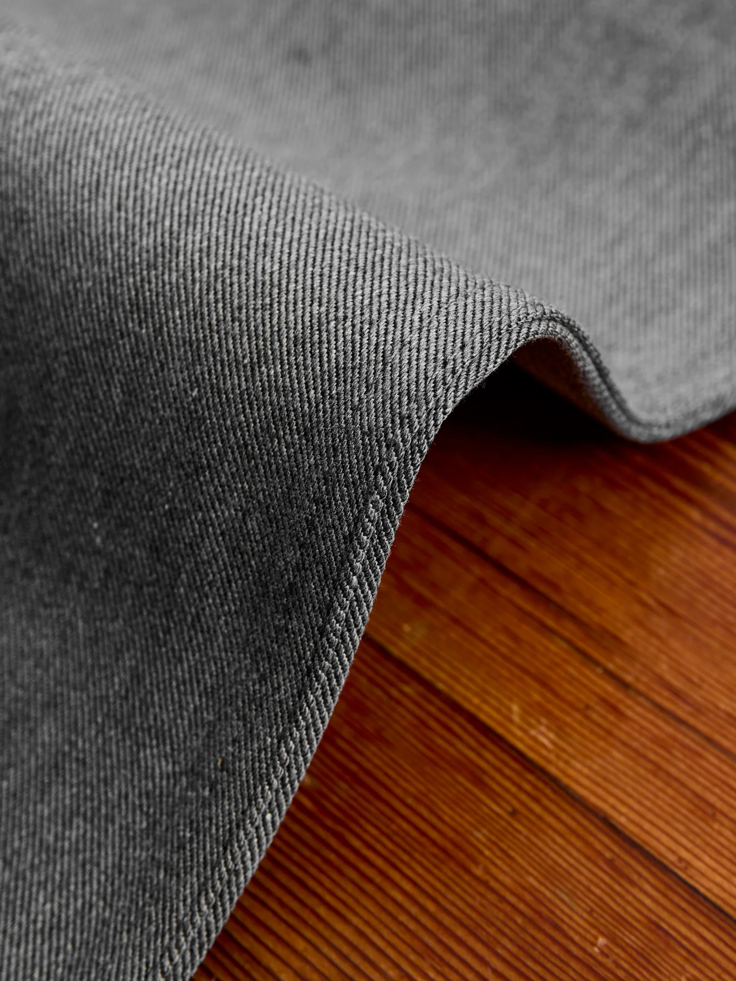 "Officer High Trouser" in 12oz Grey Selvedge Denim - Image 9