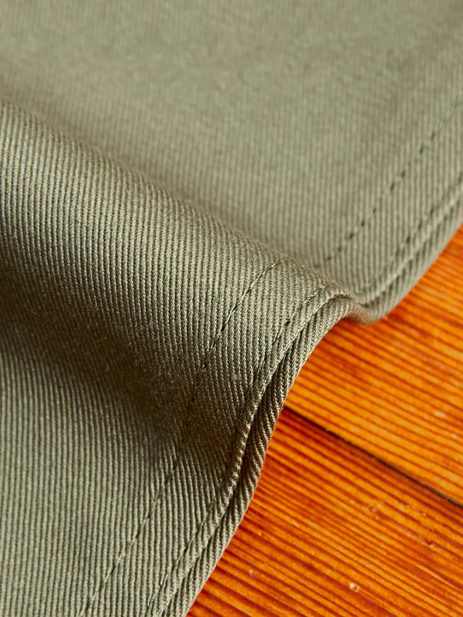 "Officer Trouser" in Olive Twill - Image 7