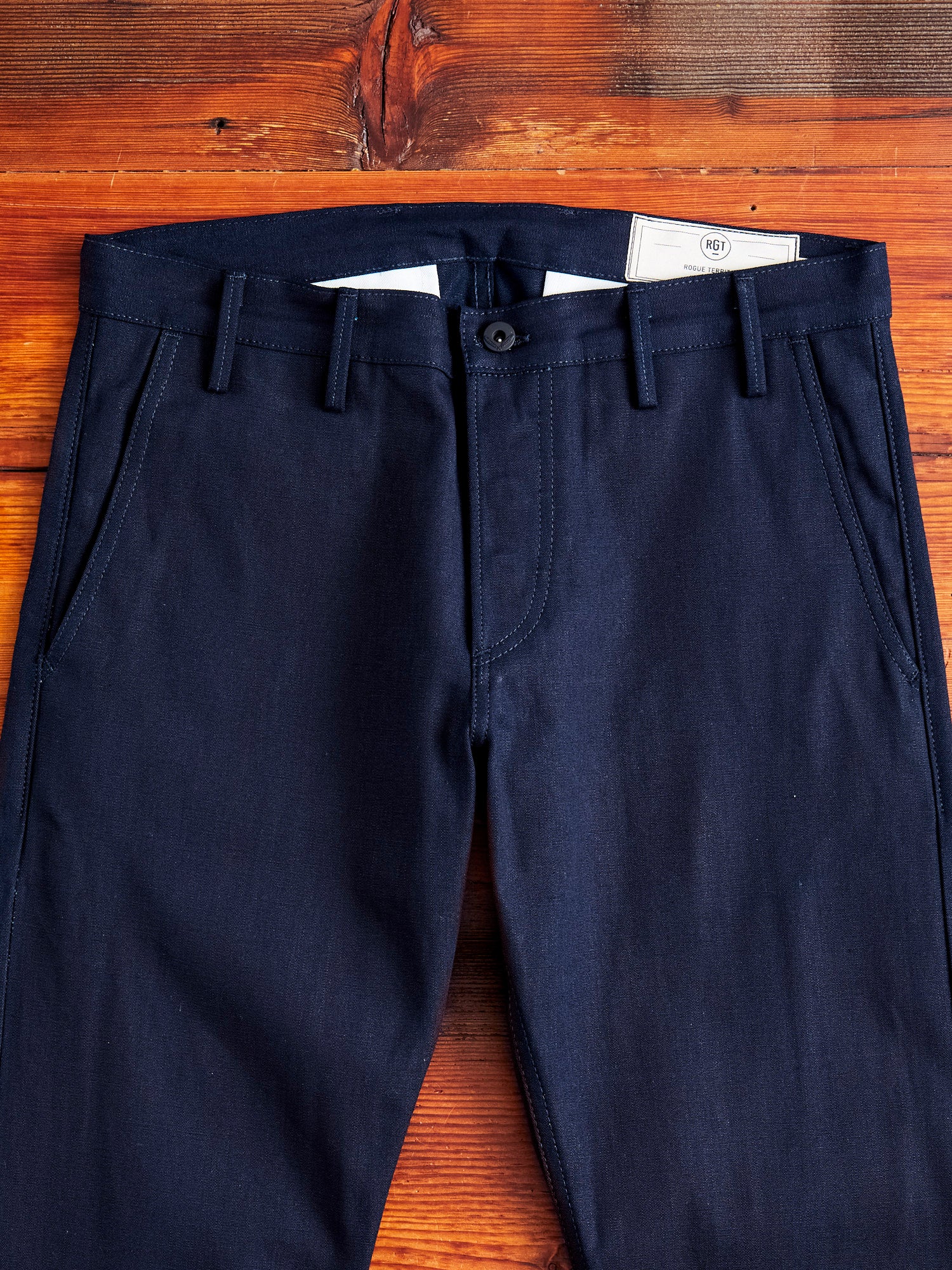 "Officer Trouser" in Indigo Selvedge Canvas - Image 2