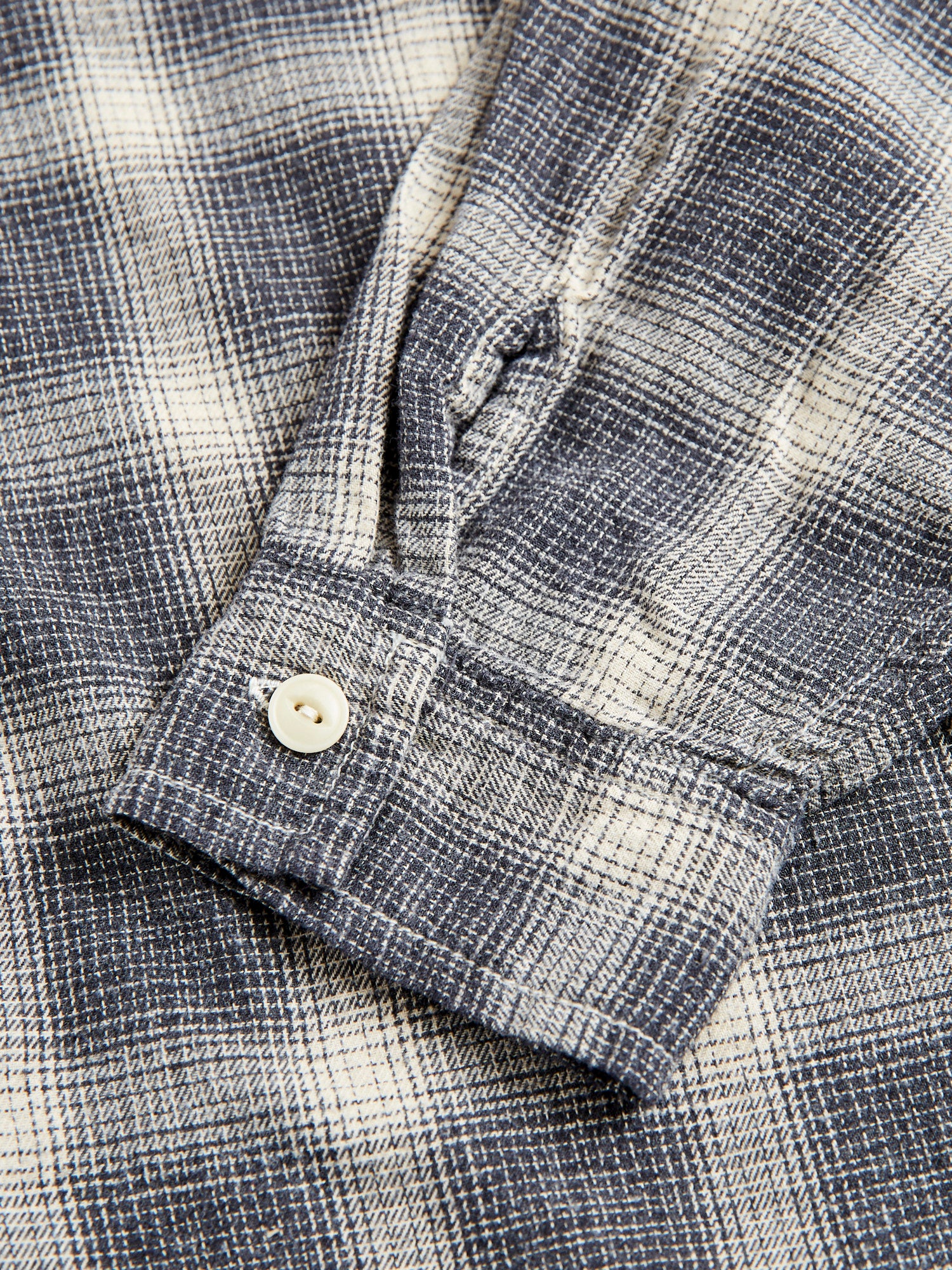 Ombre Nel Checked Flannel Shirt in Black - Image 6