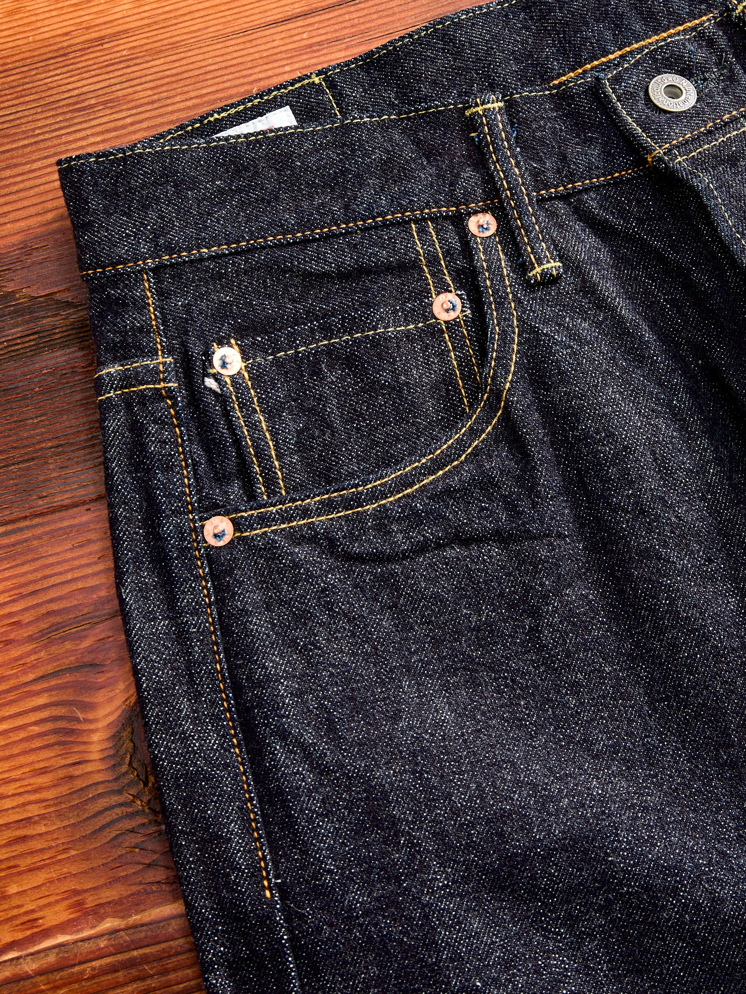 ONI-266 "Low Tension" 15oz Selvedge Denim - Regular Straight Fit - Image 6