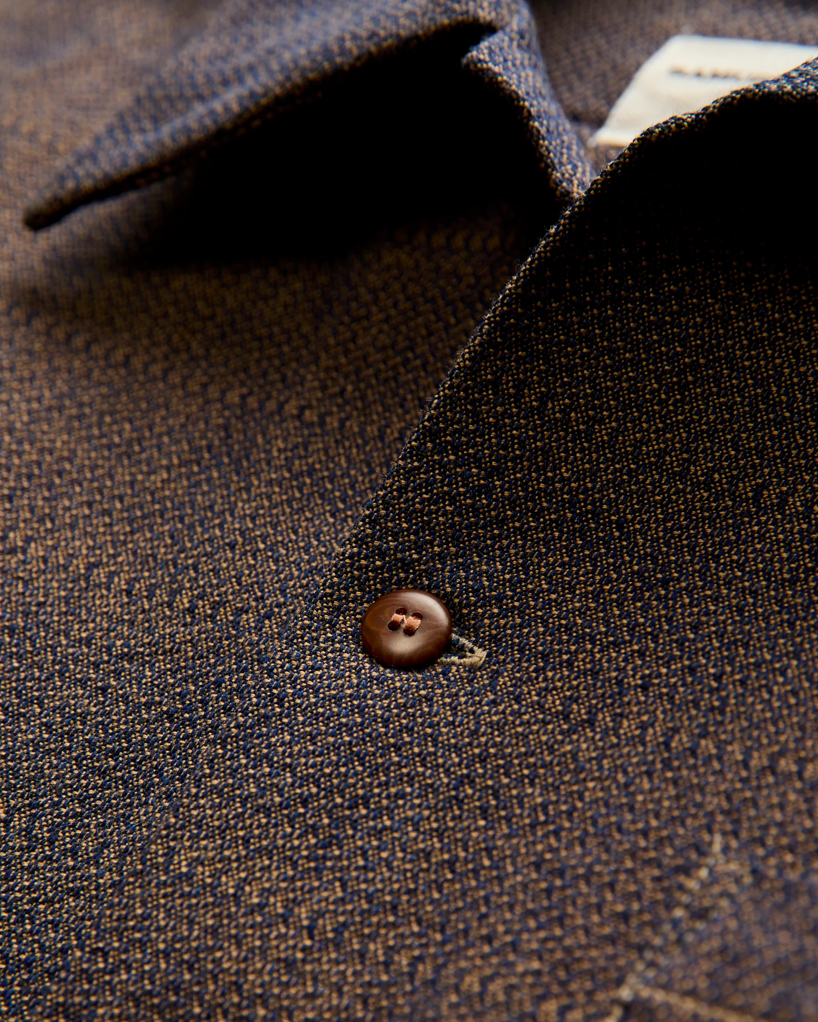 Open Collar Shirt in Sashiko Kanoko Aimadara - Image 5