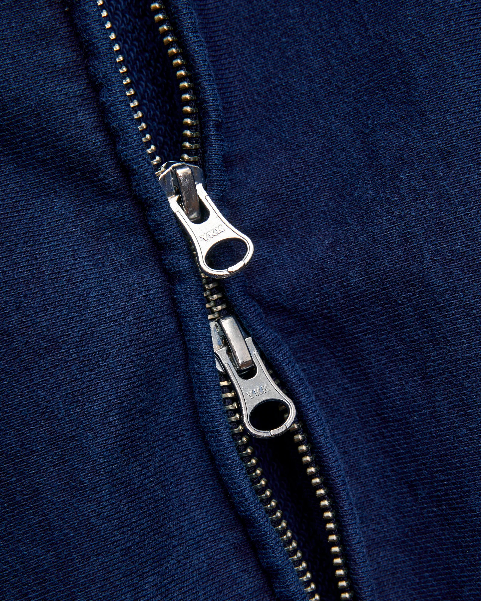 Organic Hand-Dyed Zip Hoodie in Indigo - Image 5