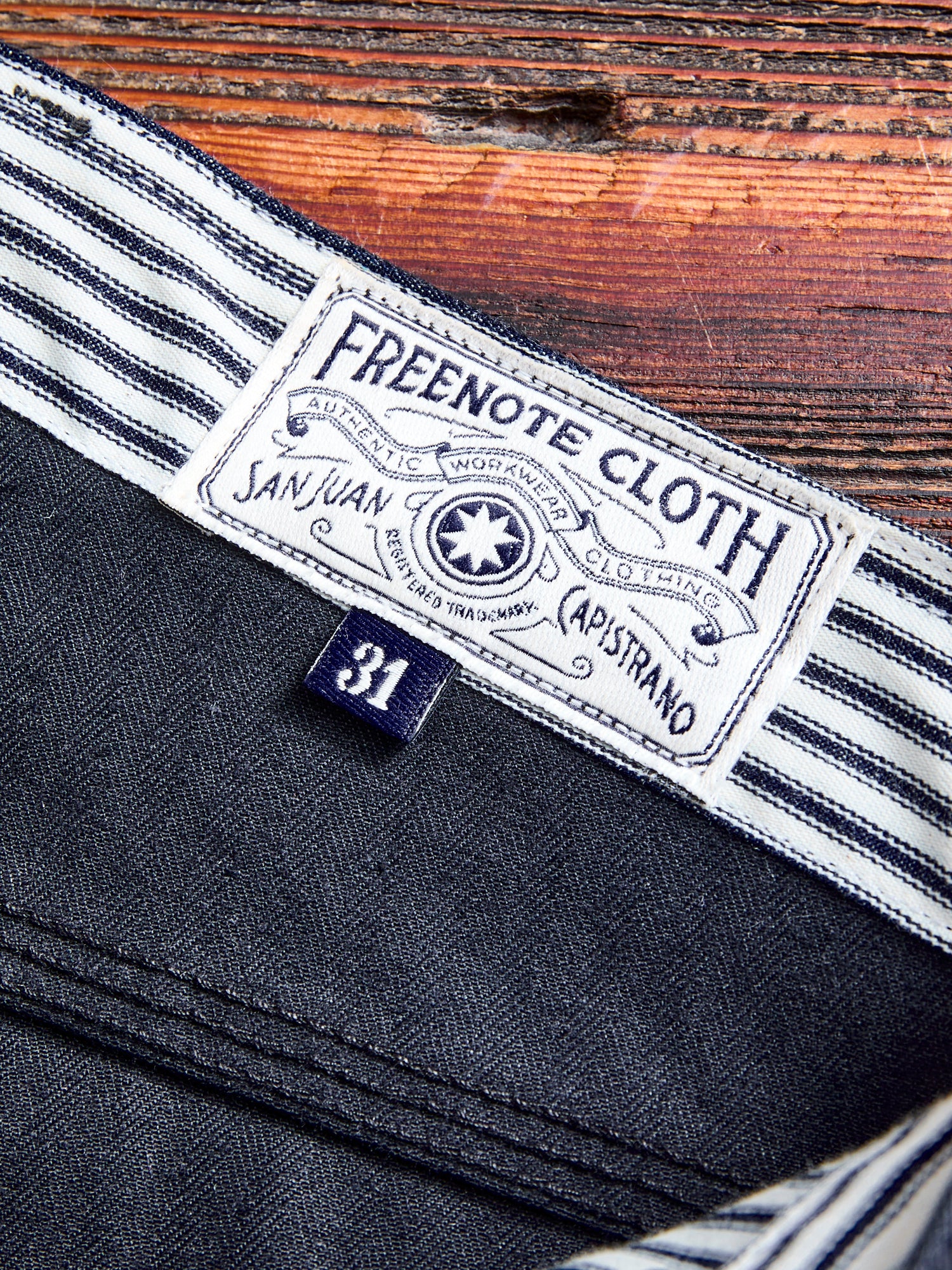 Ortega Pant in Black Herringbone - Image 7