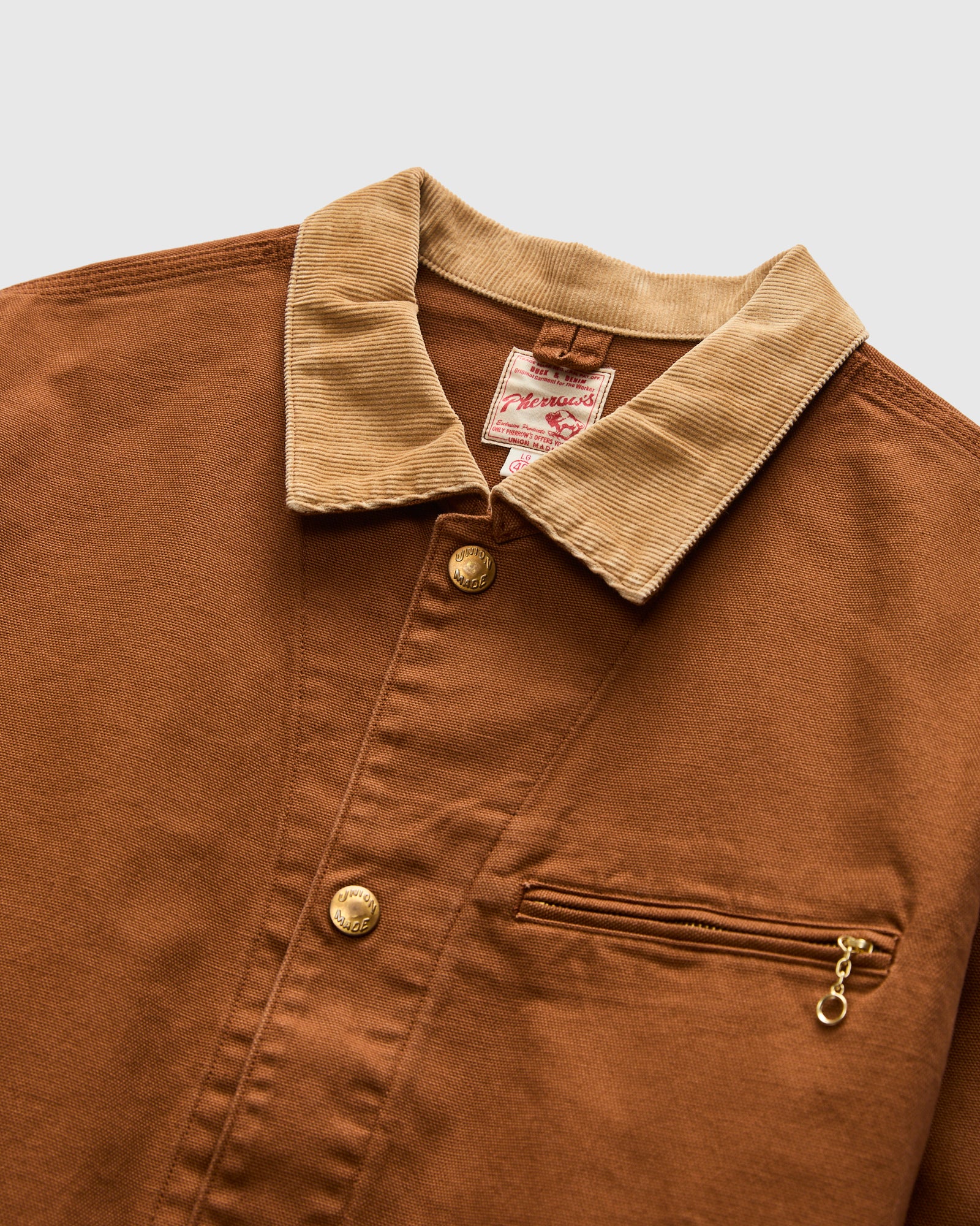 Painter Work Jacket in Golden Brown - Image 3