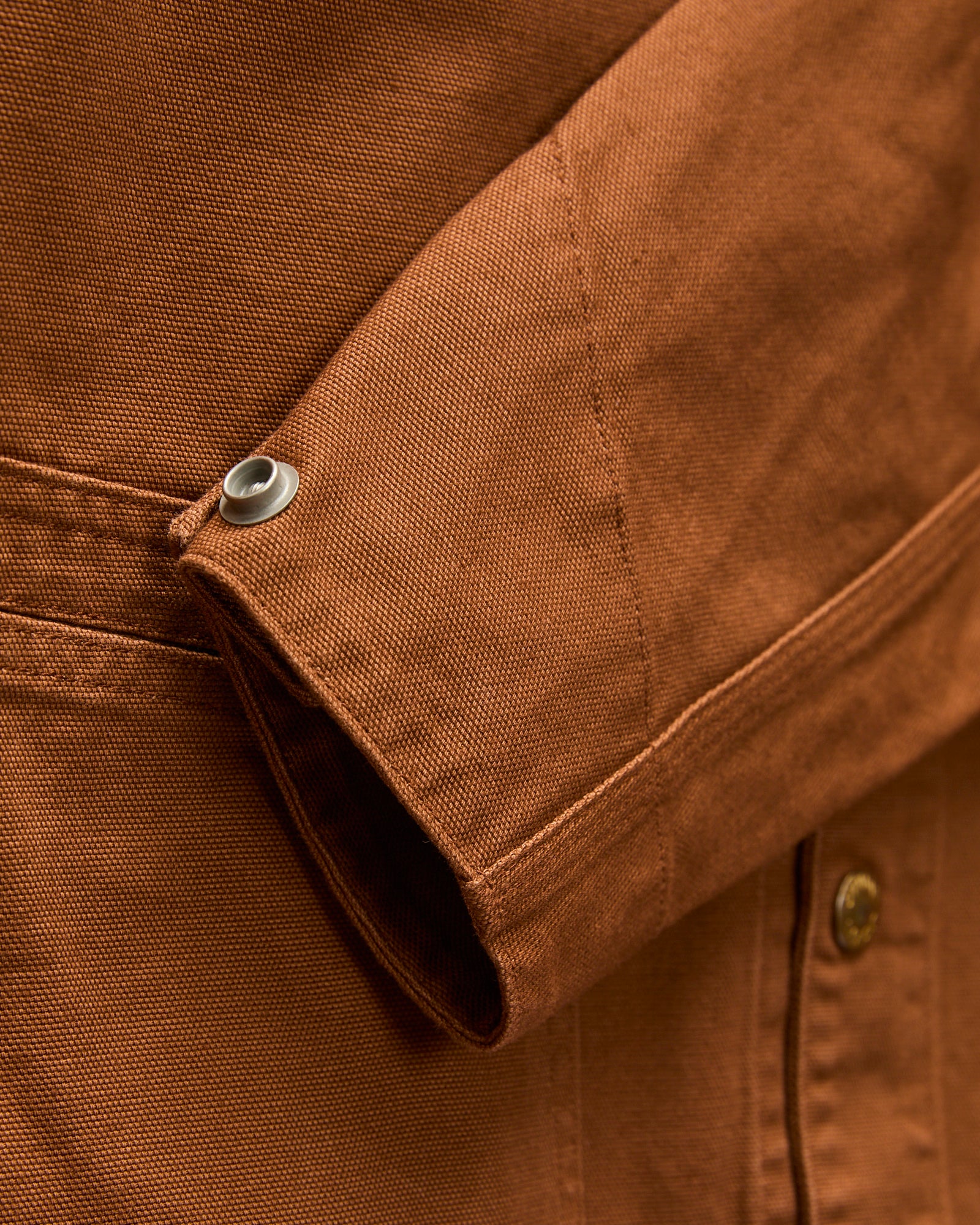 Painter Work Jacket in Golden Brown - Image 7