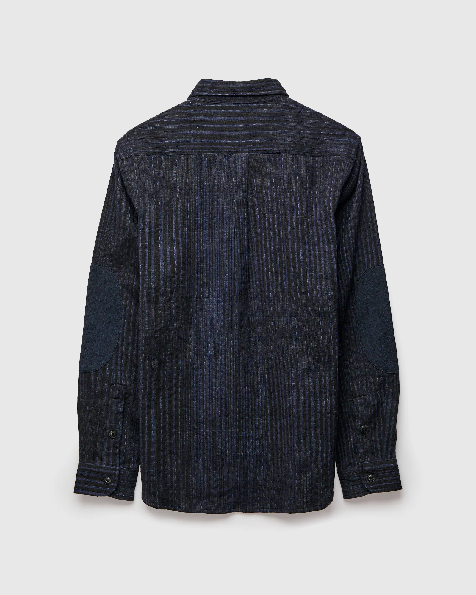 Patchwork Matty Overshirt in Iron Indigo Spacedye - Image 2