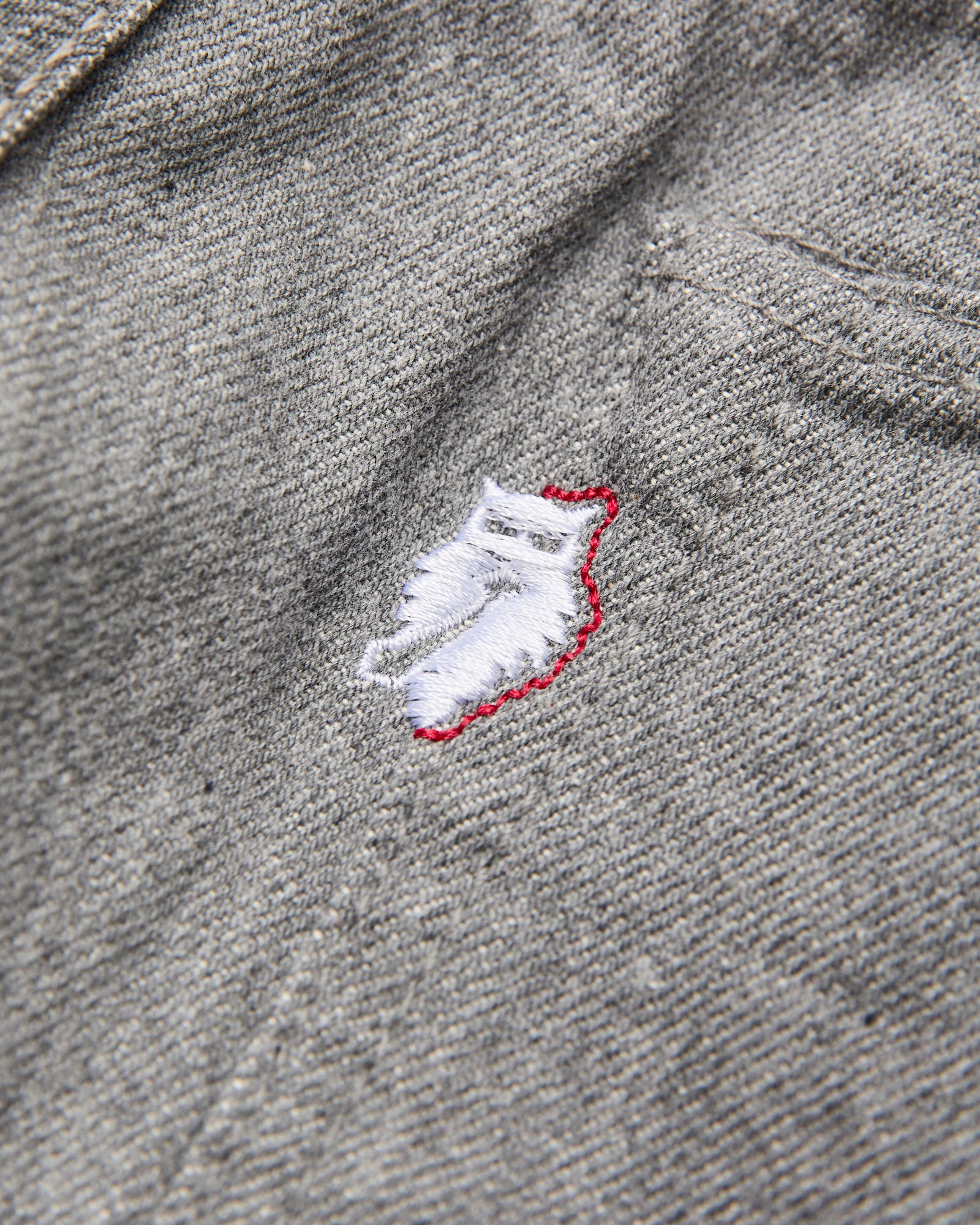 "Moonrock" 14oz Rinsed Heather Grey Selvedge Denim - Slim Tapered Fit - Image 5