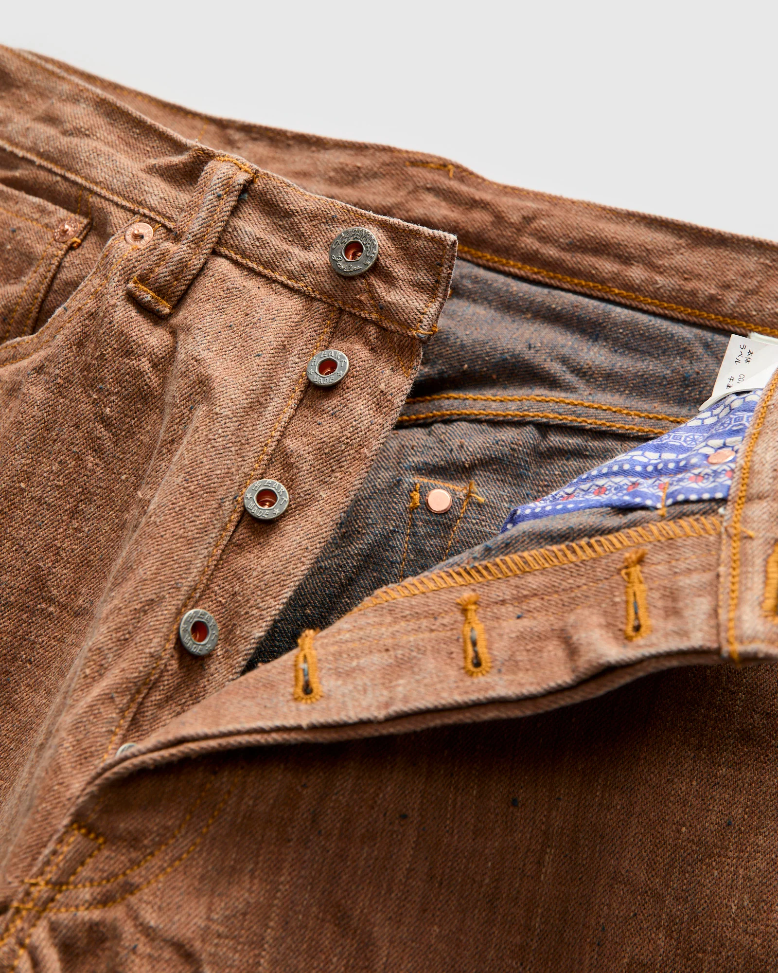 "Persimmon x Aizome" 13oz Nep Selvedge Denim - Regular Straight Fit - Image 7