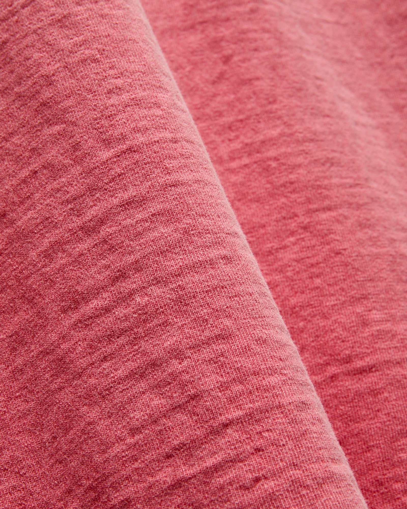 Pigment Dyed Fallen Cotton Slub Tee in Pink - Image 2