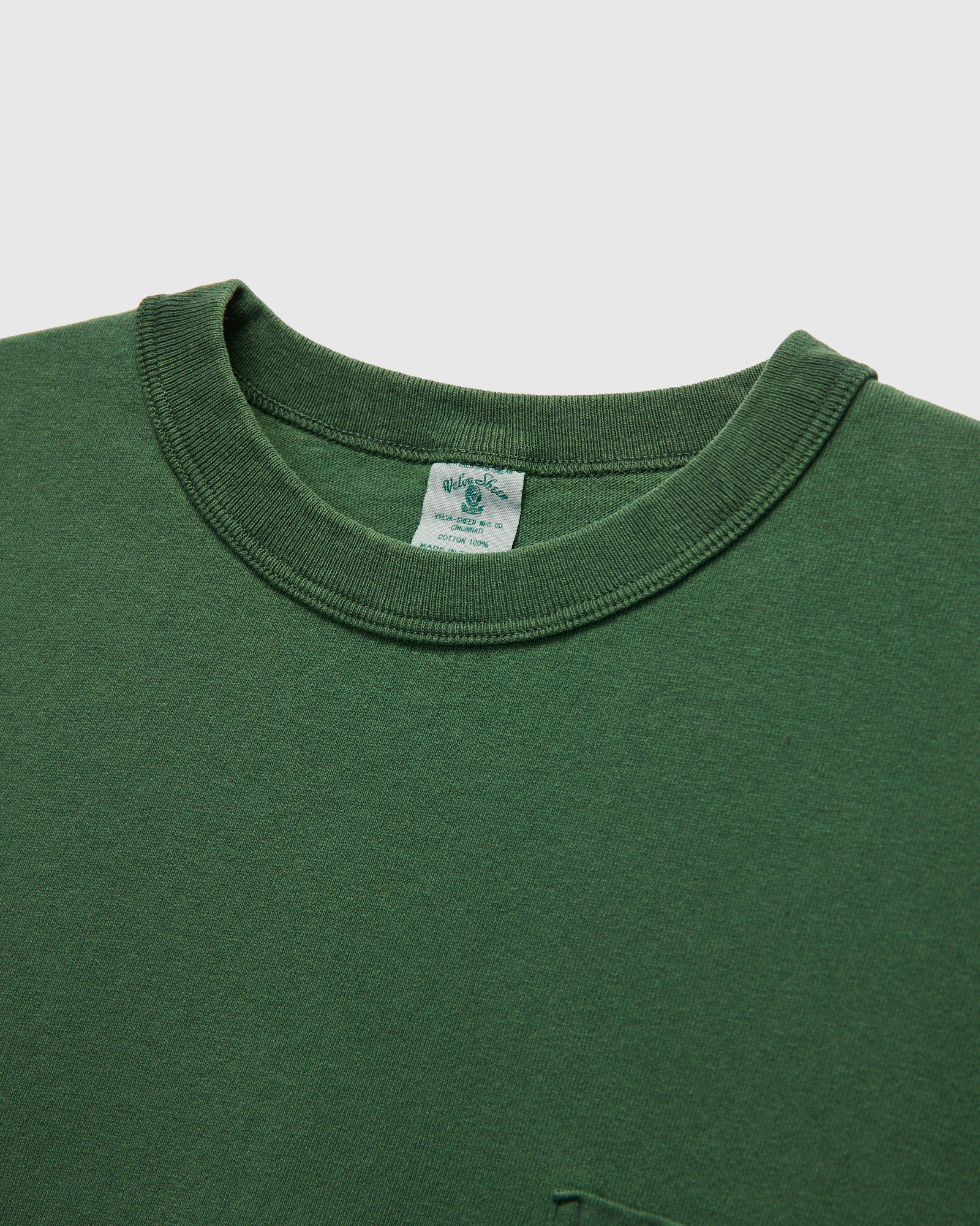 Pigment Dyed Pocket Tee in Fatigue Green - Image 4