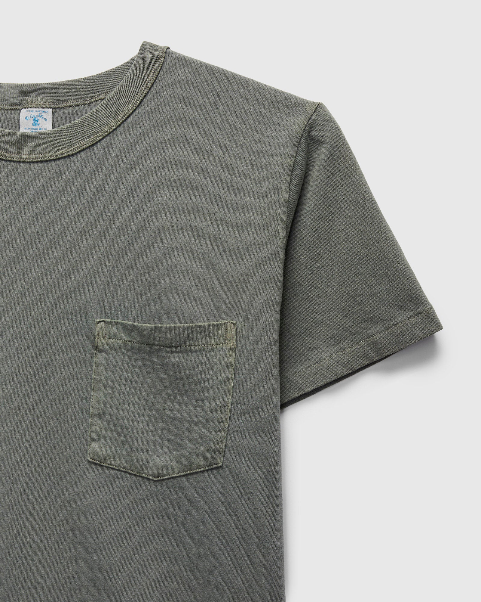 Pigment Dyed Pocket Tee in Gunmetal - Image 5