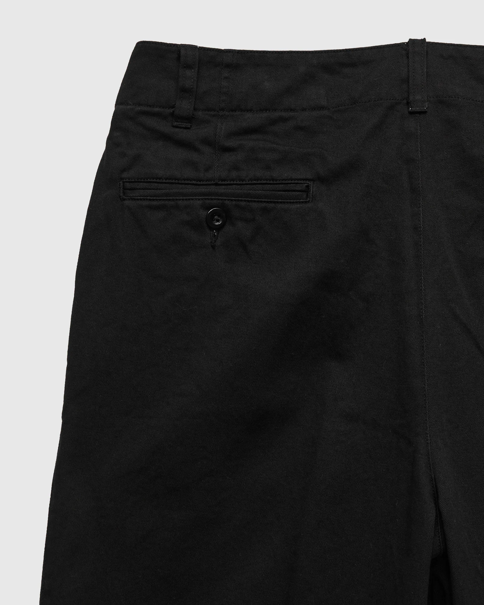 Pigment Dyed Wide Slacks in Black - Image 3
