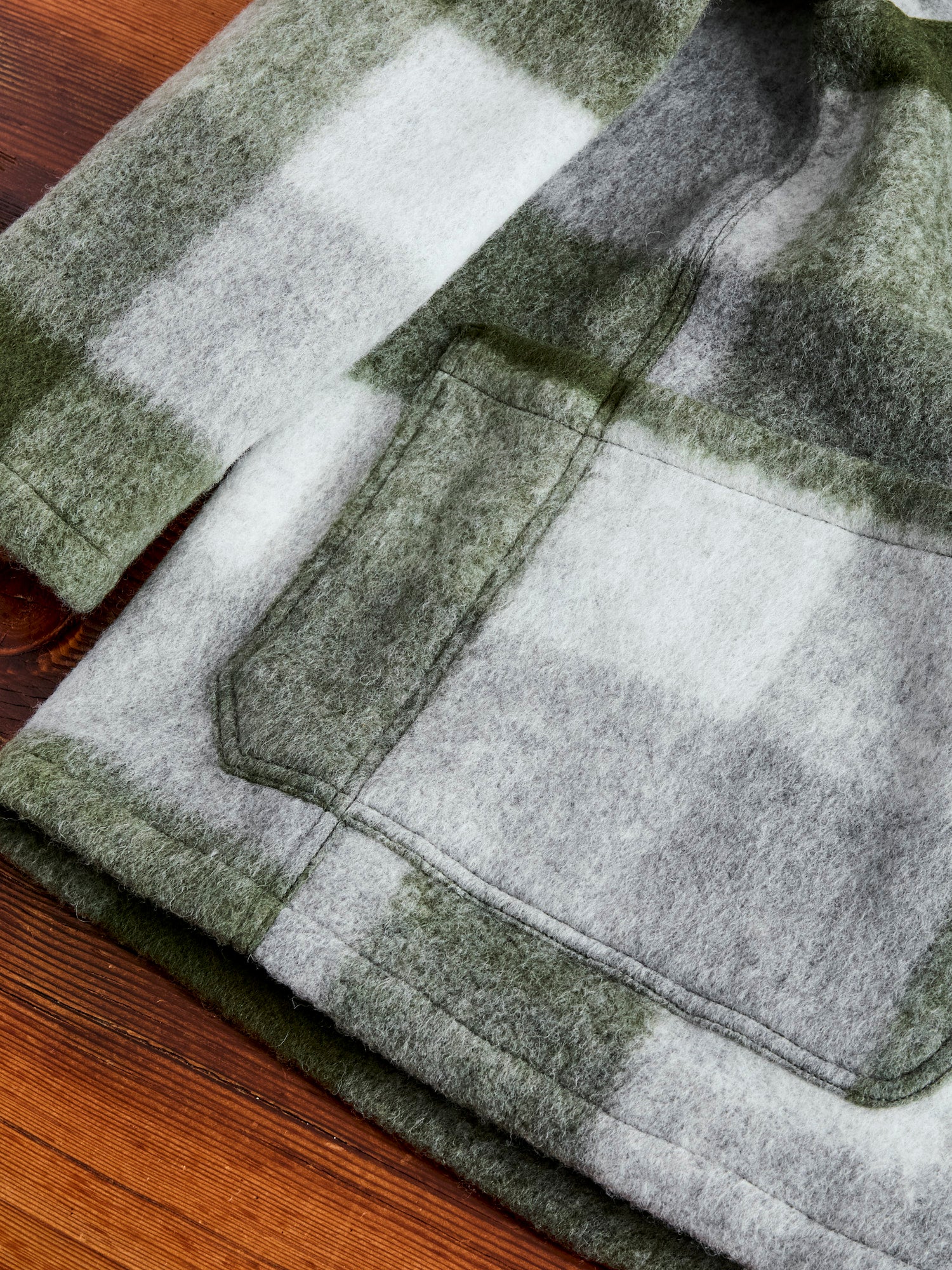 Plaid Wool Ormiston Jacket in Forest Check - Image 8