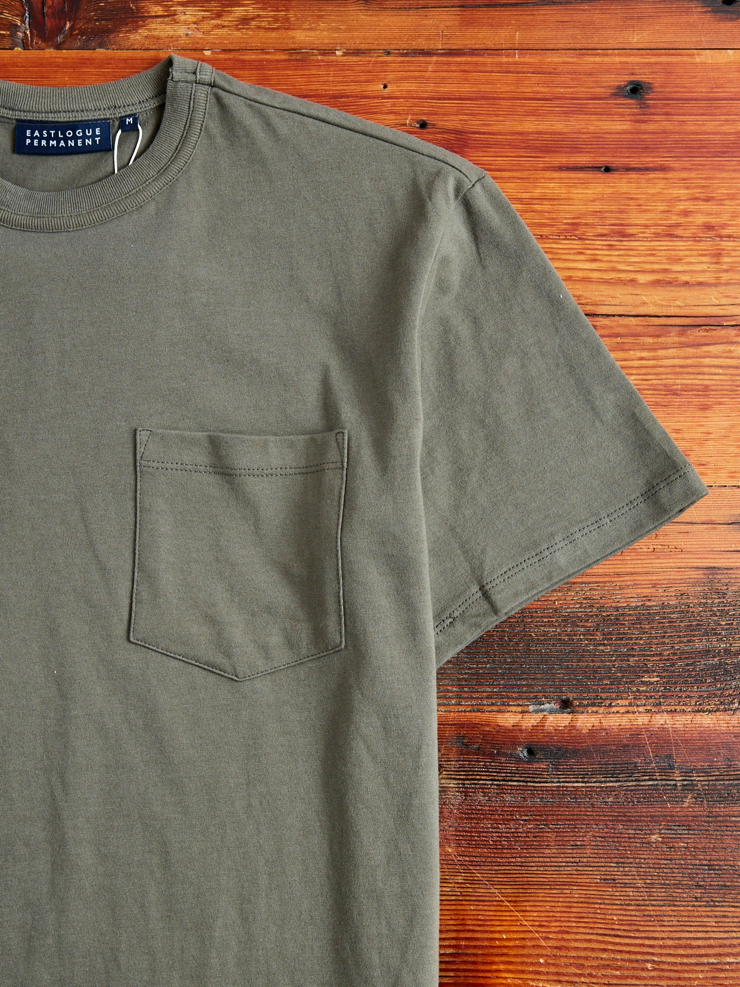 Pocket T-Shirt in Olive - Image 5