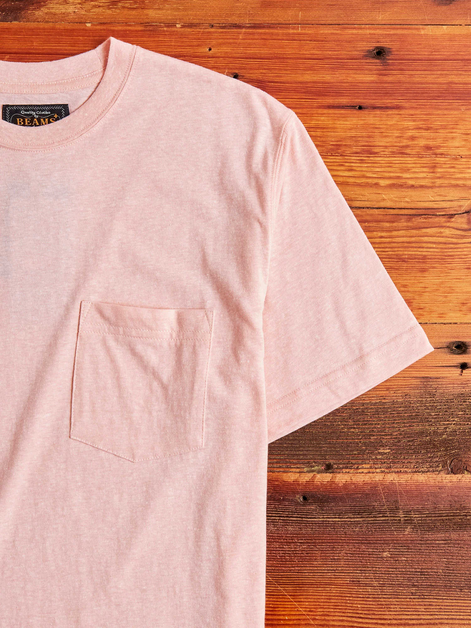 Pocket T-Shirt in Pink - Image 5