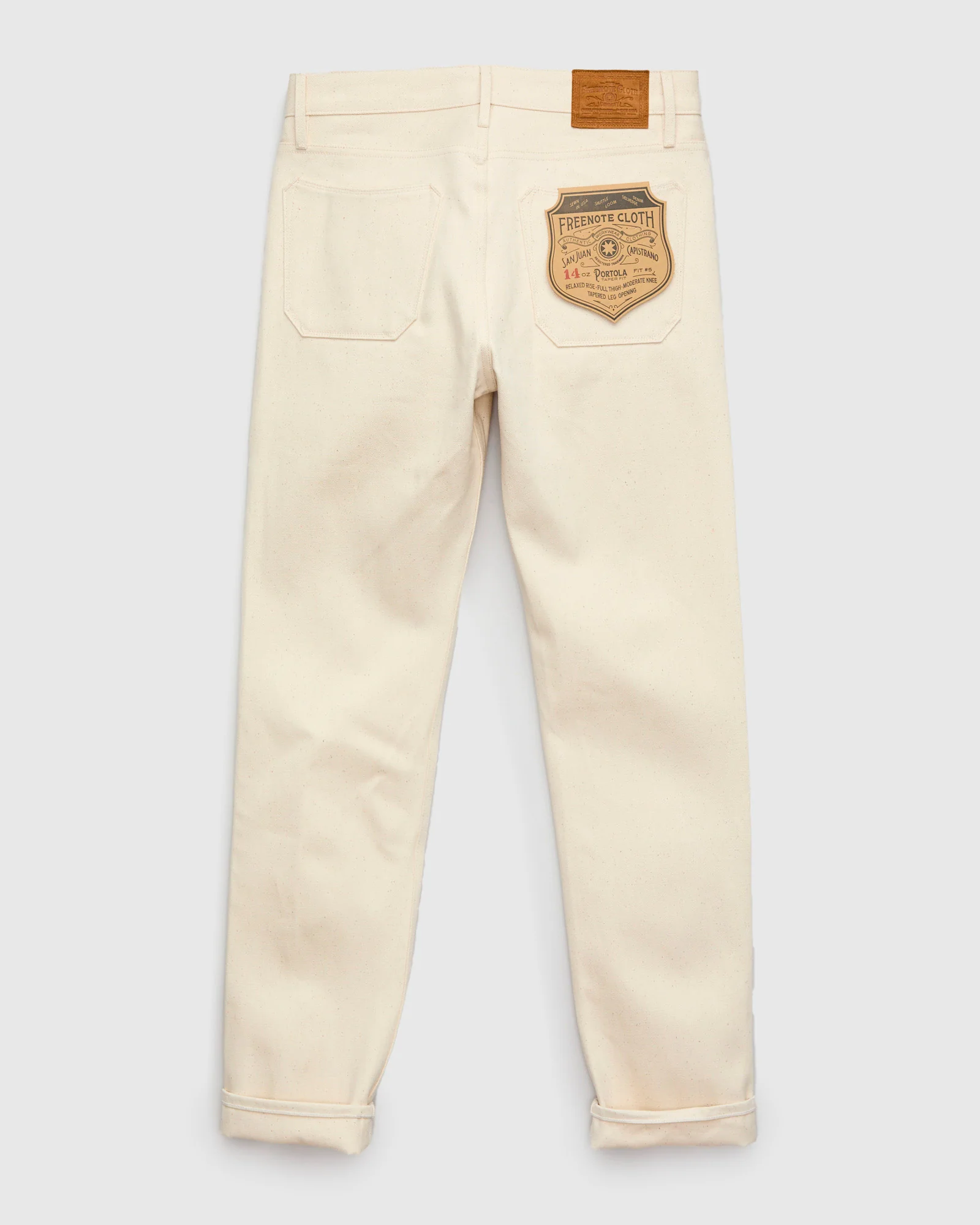 "Portola" 14oz Ecru Selvedge Denim - Tapered Fit - Image 3