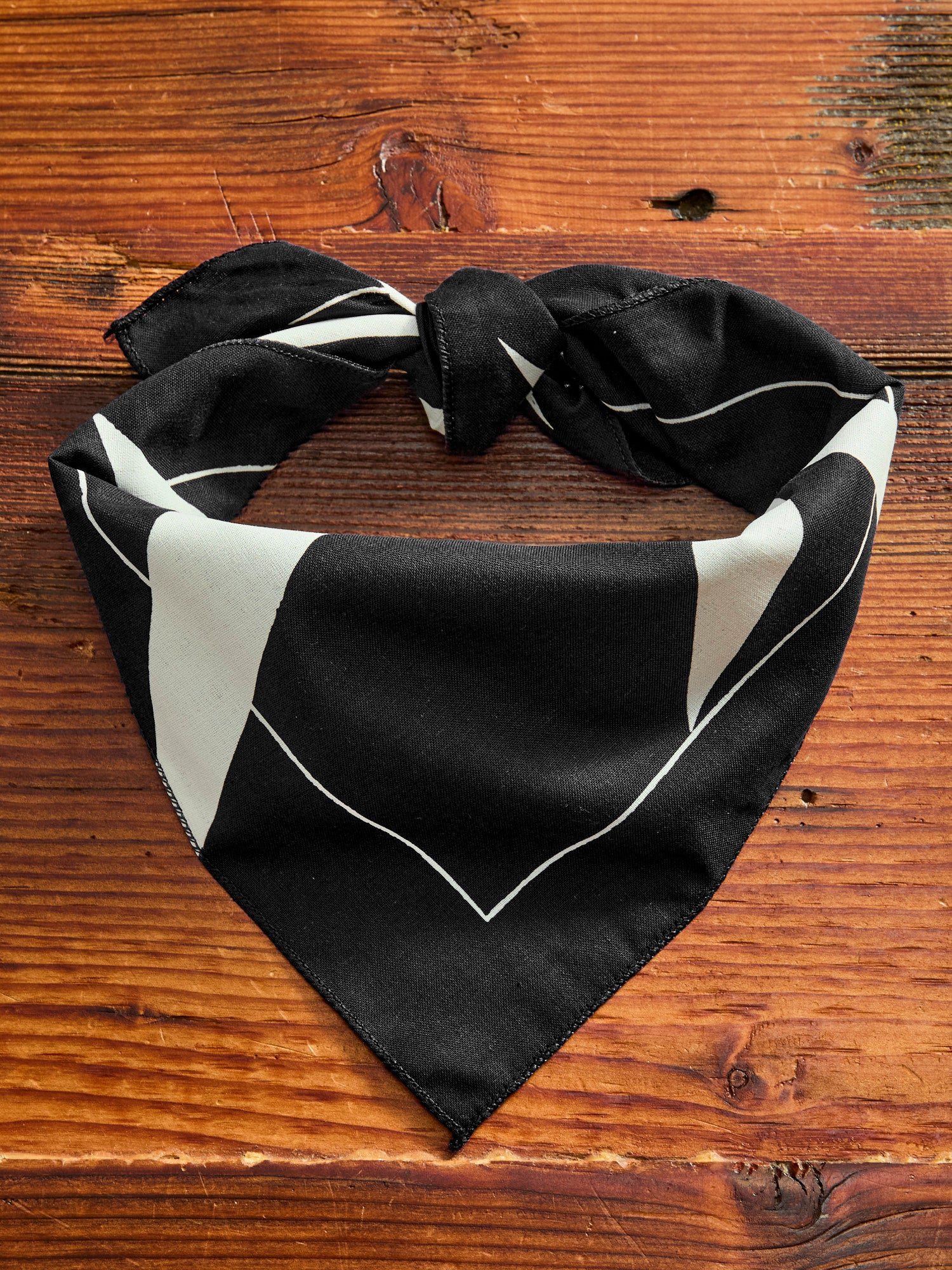 Printed Bandana in Black Lightning - Image 2