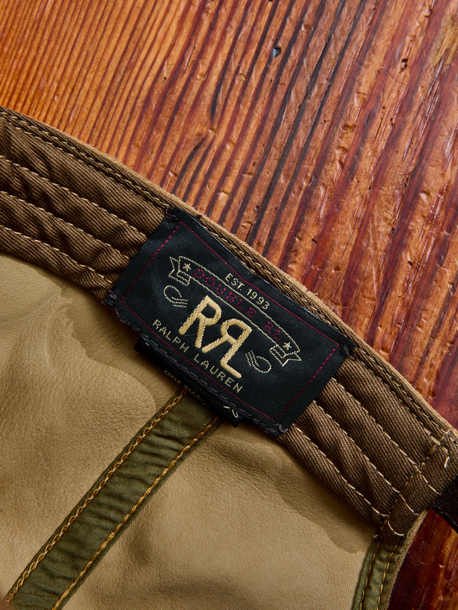 Ranch Logo Suede Cap in Tan - Image 8