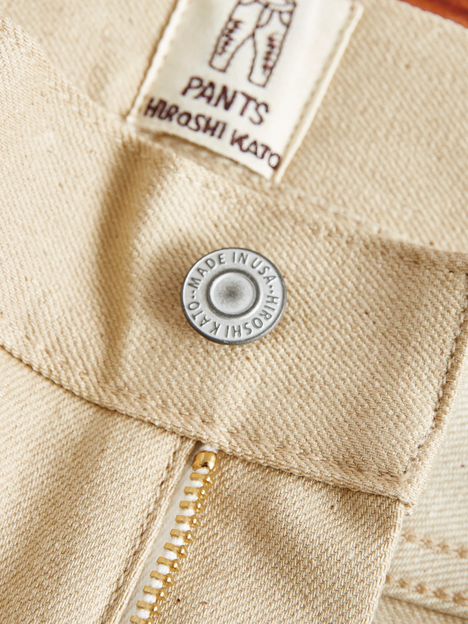 "Raw Beige" 10.5oz Stretch Selvedge Denim - Pen Slim - Image 6