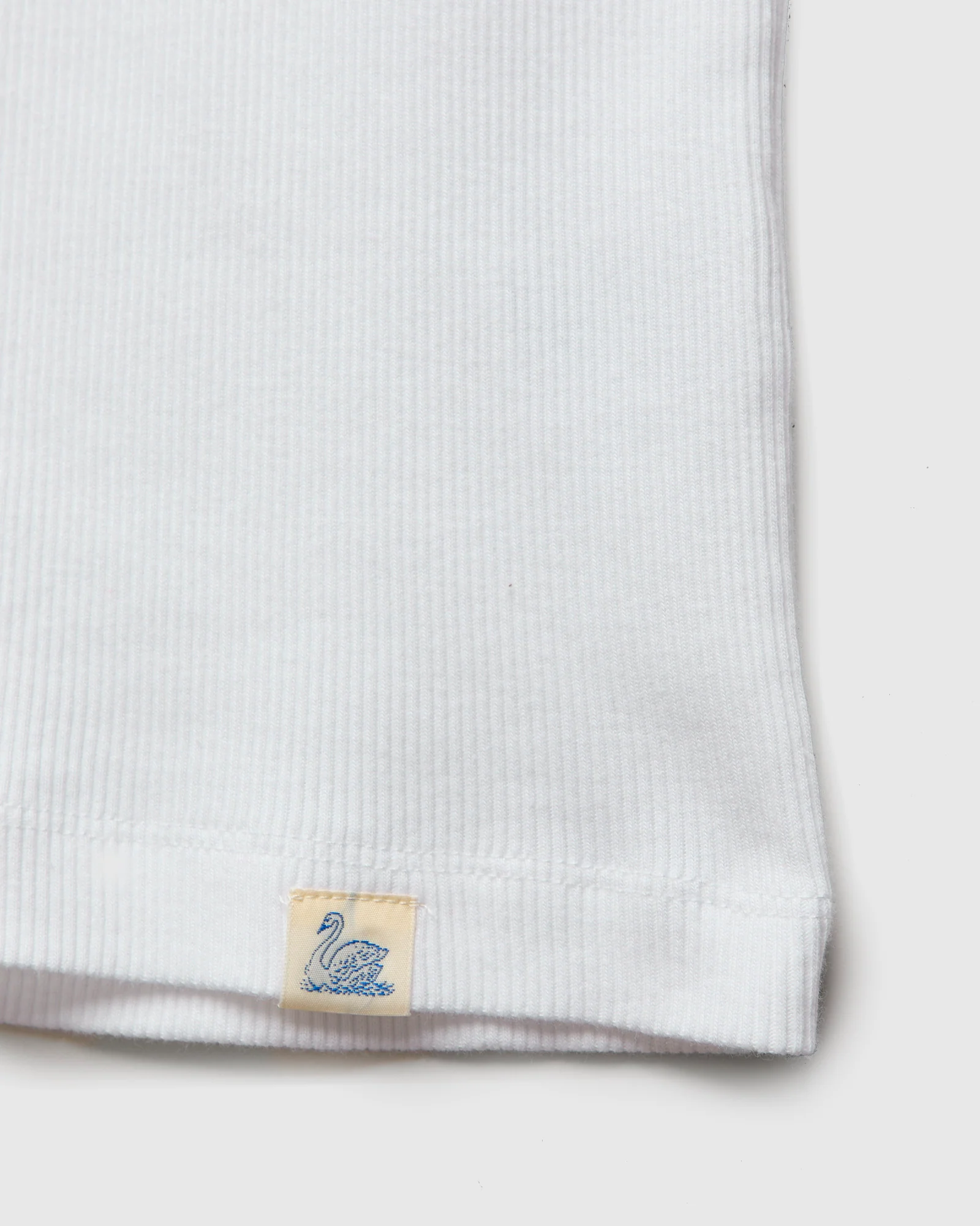 RBT01 "Good Basics" 7.2oz Ribbed Tanktop in White - Image 5
