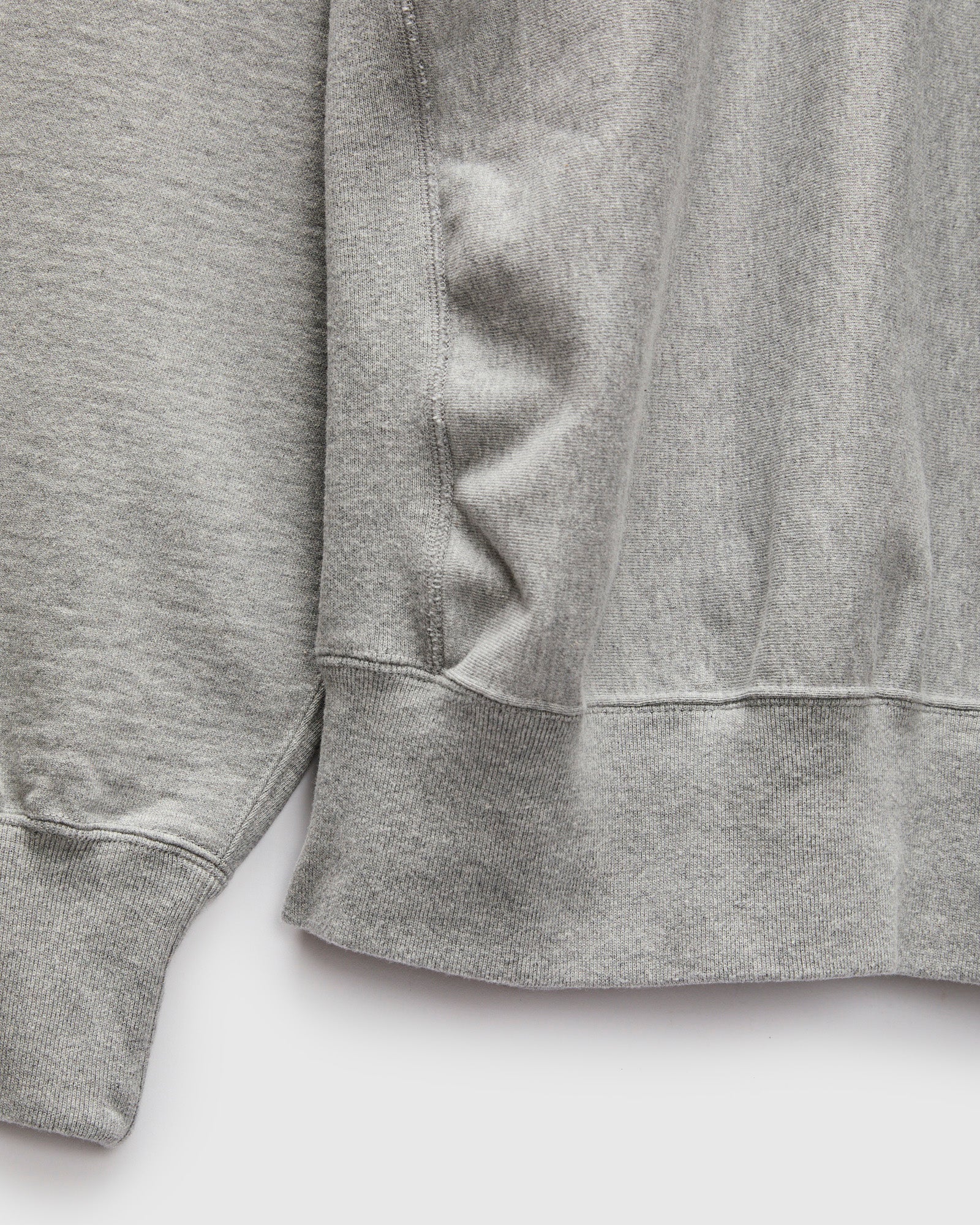 Reverse Weave Heavyweight Crewneck in Heather Grey - Image 5
