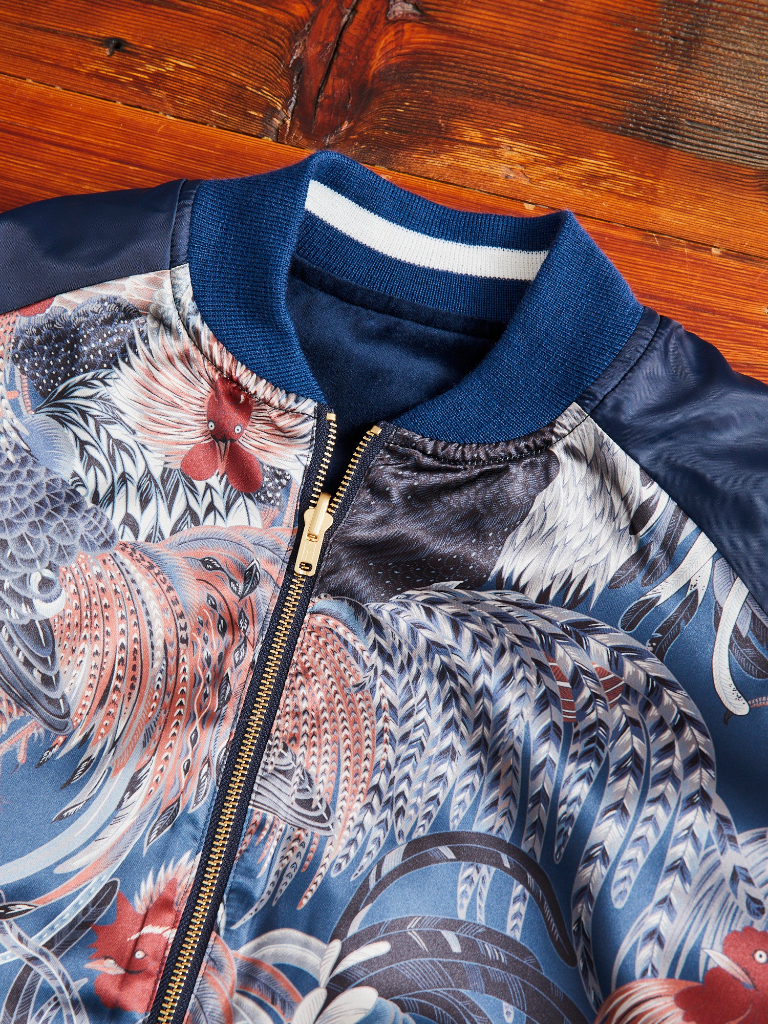 Reversible Souvenir Jacket in Navy - Image 6