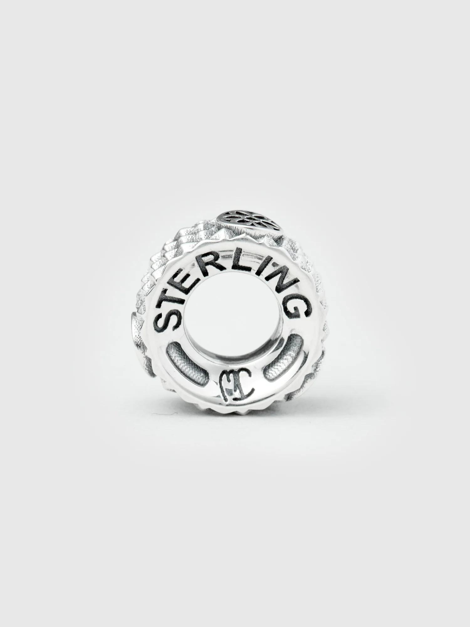 Rosette Rondel in Sterling Silver - Image 4