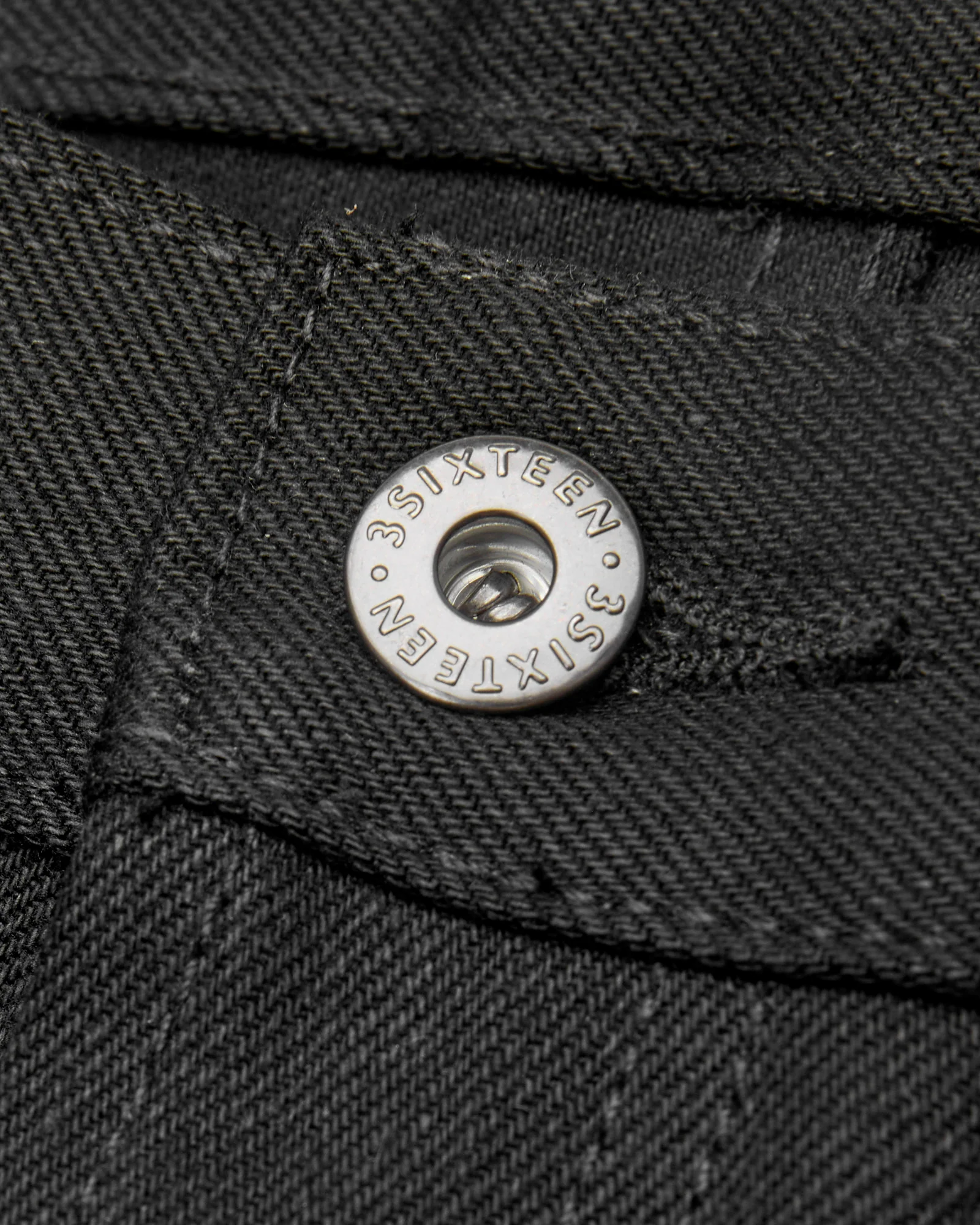 RS-220x 14.5oz Solid Black Selvedge Denim - Relaxed Straight Fit - Image 6