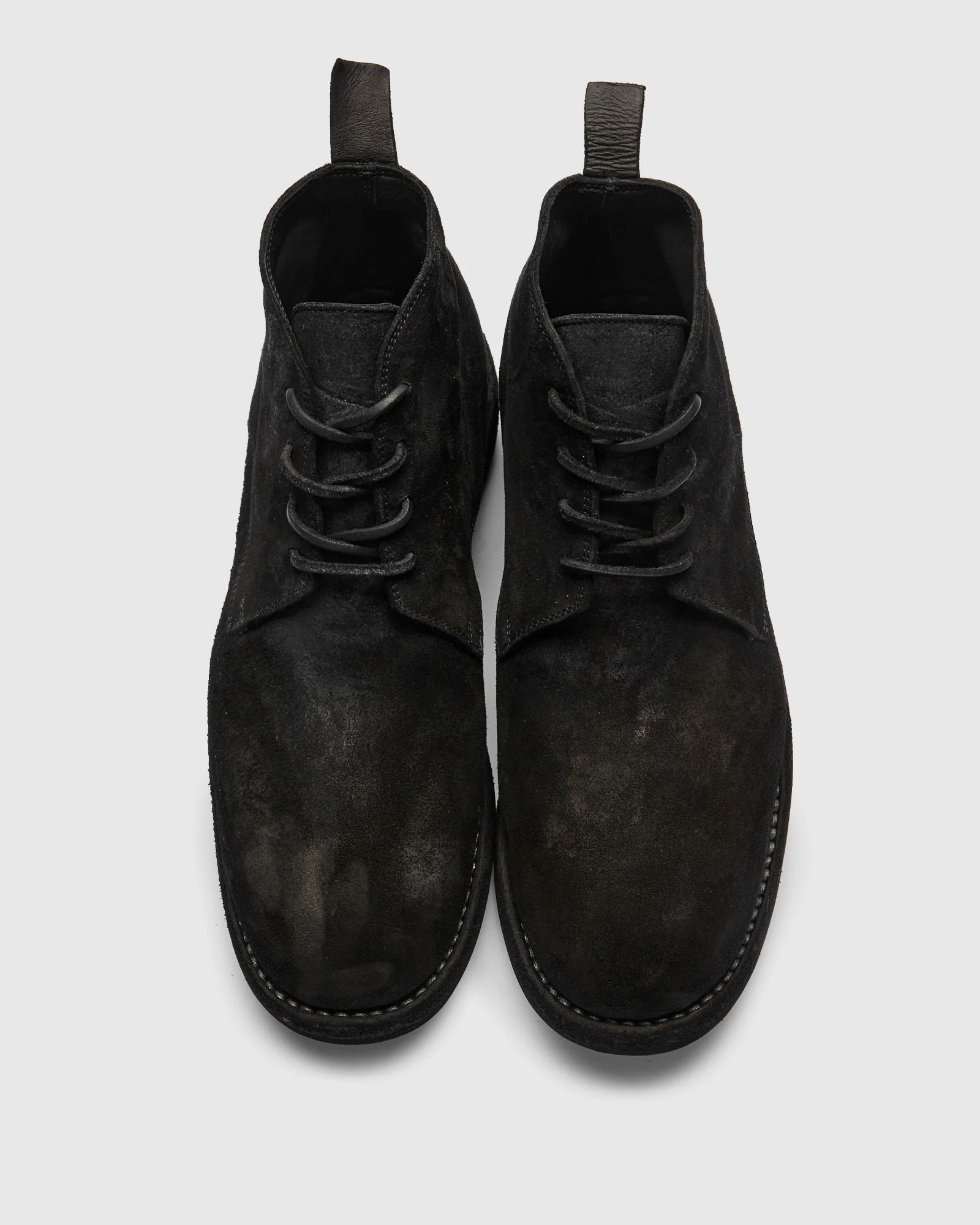 Ruggero Barrel Desert Boot in Midnight Reverse Vachetta - Image 6