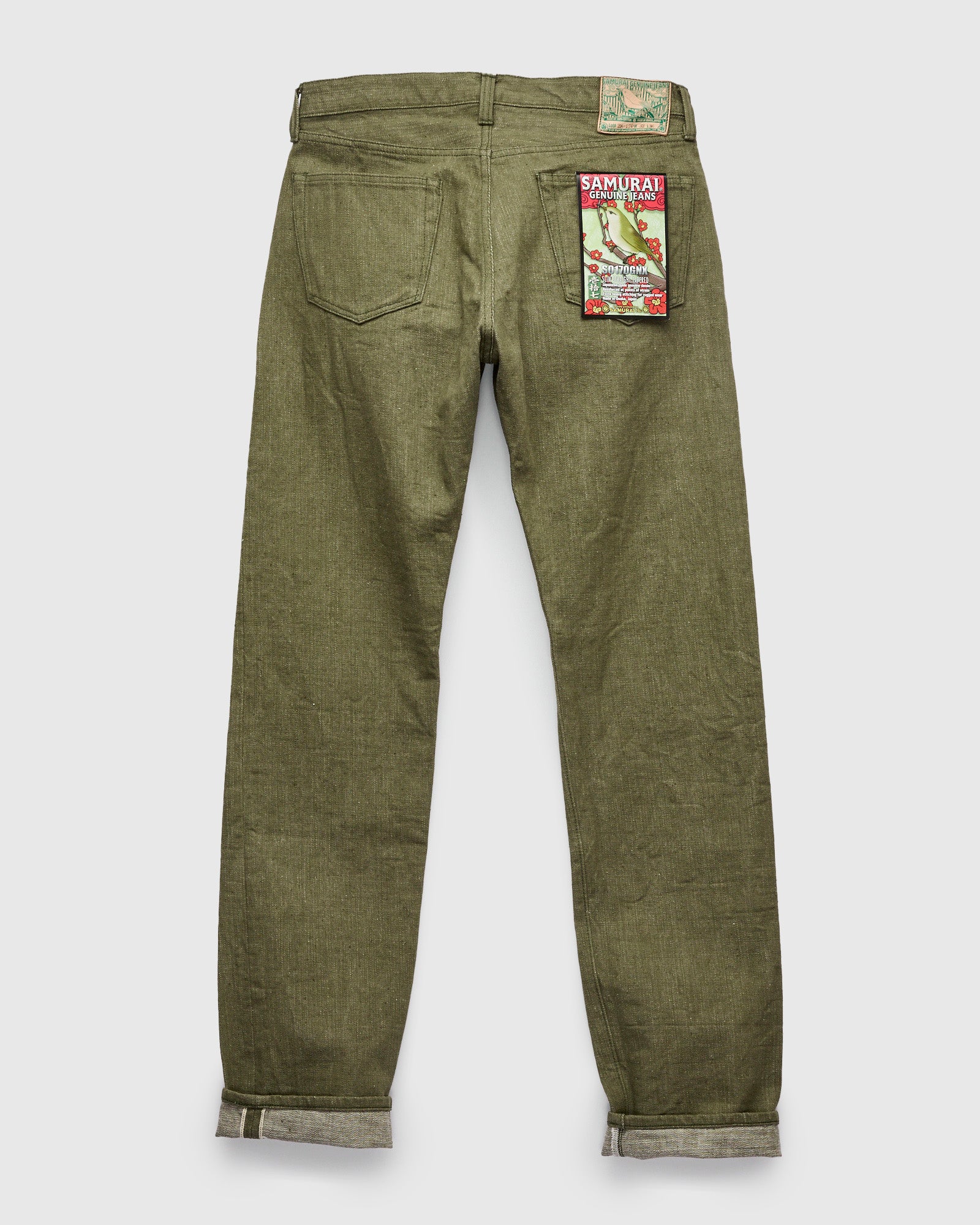 S0170GNX "Uguisu" 17oz Selvedge Denim - Straight Tapered Fit - Image 3