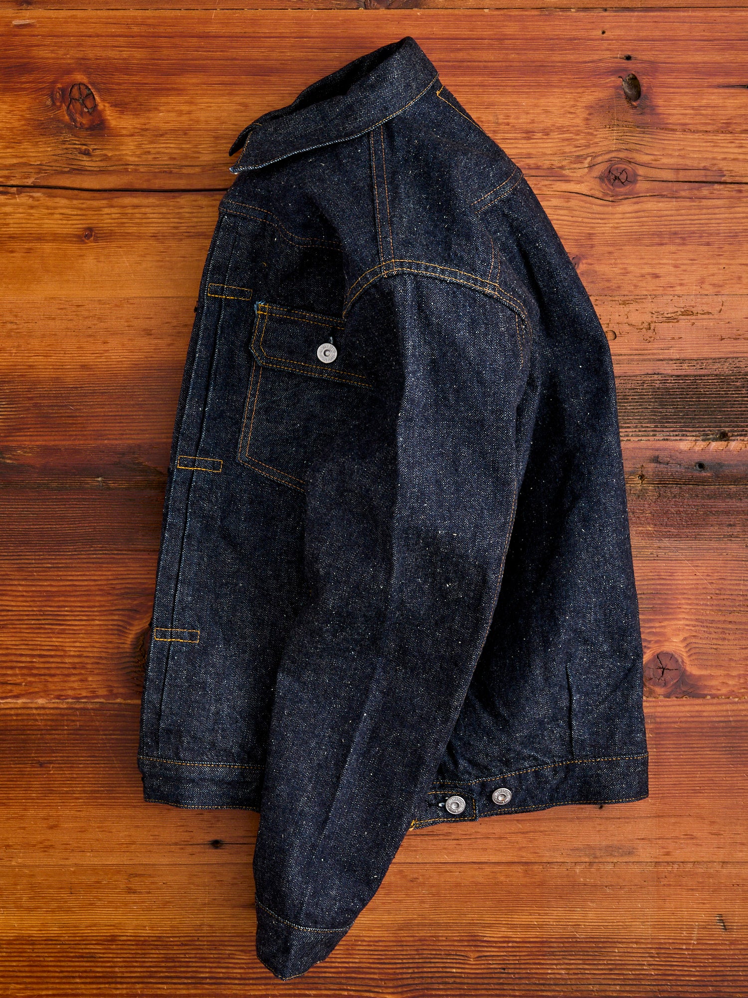 S5512PX15oz "Otokogi" Denim Type 1 Jacket in Indigo - Image 14