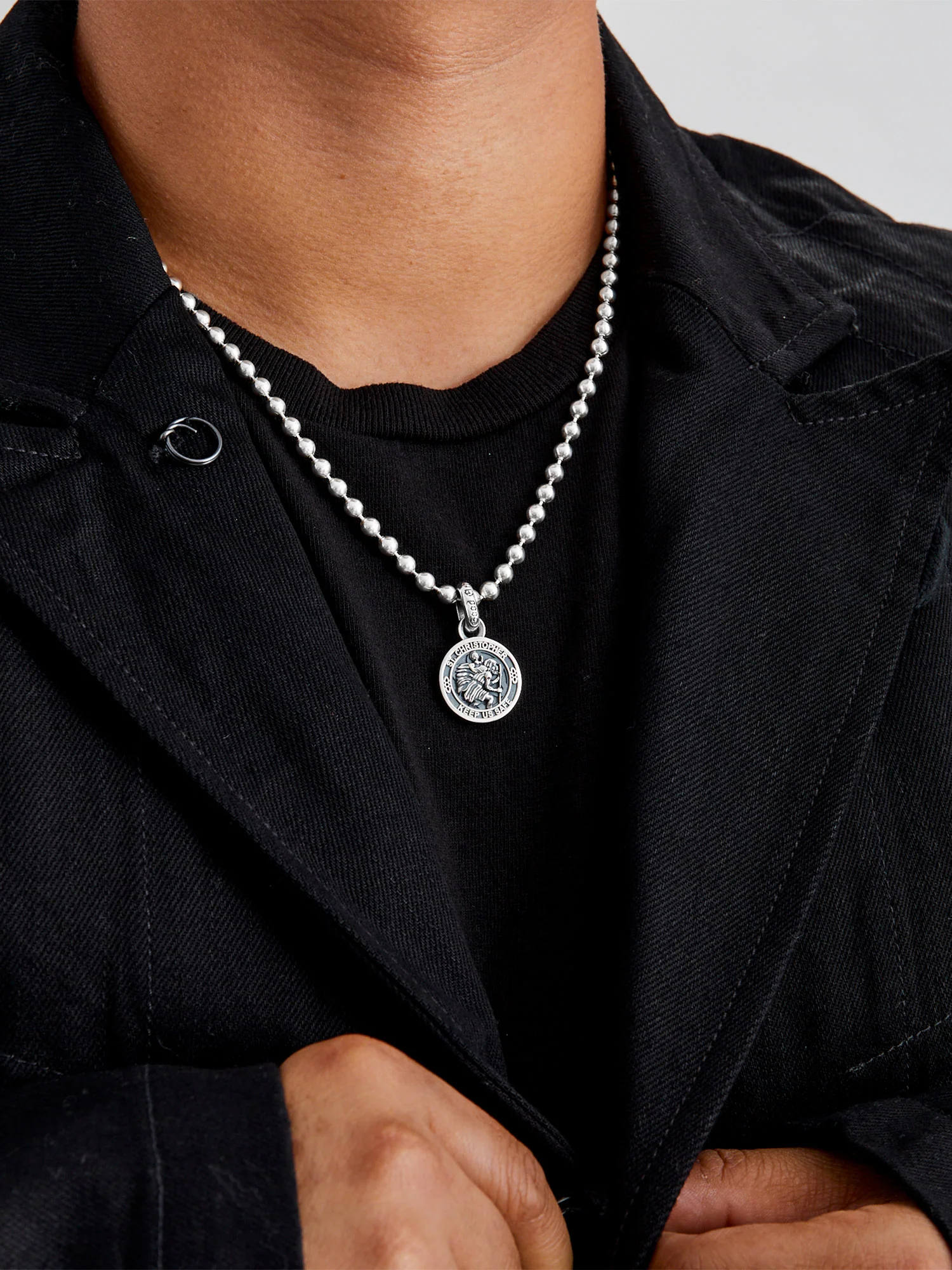 Saint Christopher Shazam Pendant in Sterling Silver - Image 7