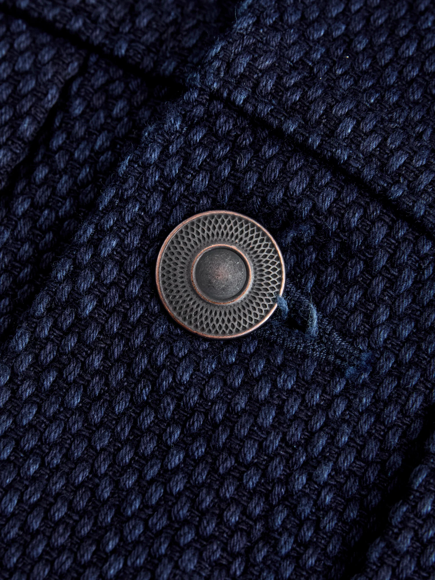 Sashiko Trucker Jacket in Indigo - Image 6