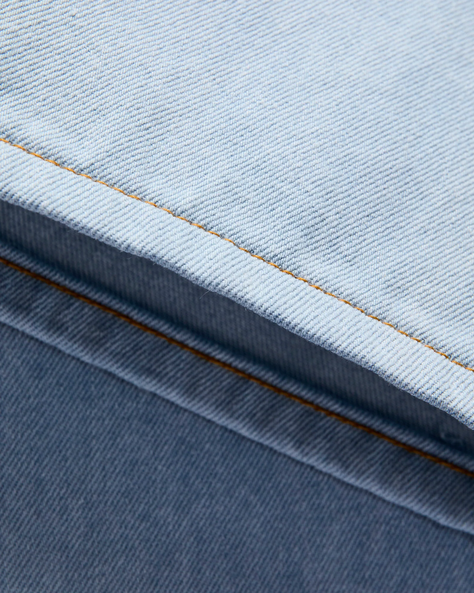 "Secret Agent" 14oz Bleach Blue Denim - Strong Guy Fit - Image 7