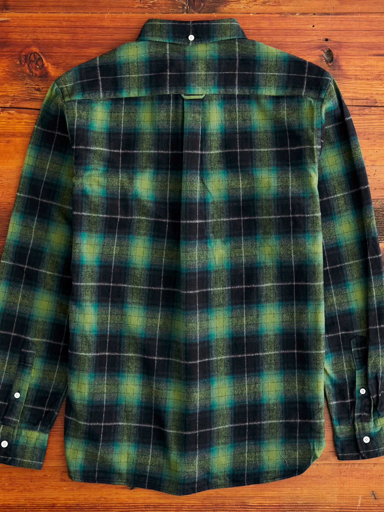 Shaggy Check Button-Down Shirt in Green - Image 10