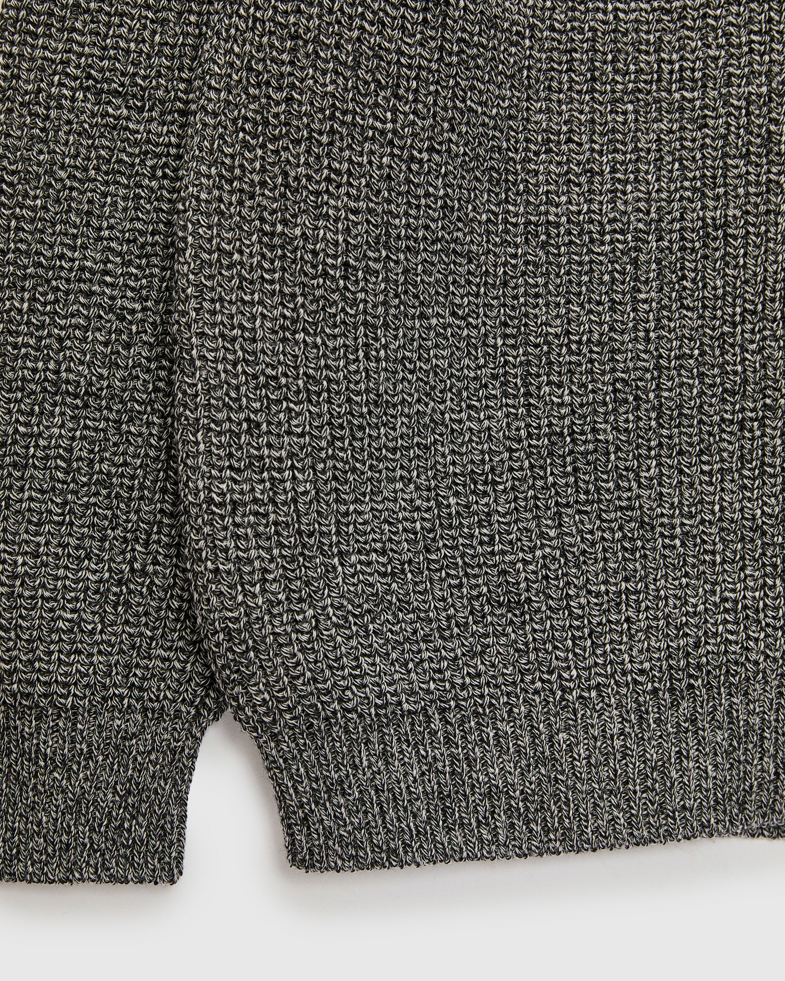 Signature Knit Wool Drivers Zip in Ivory/Black - Image 7